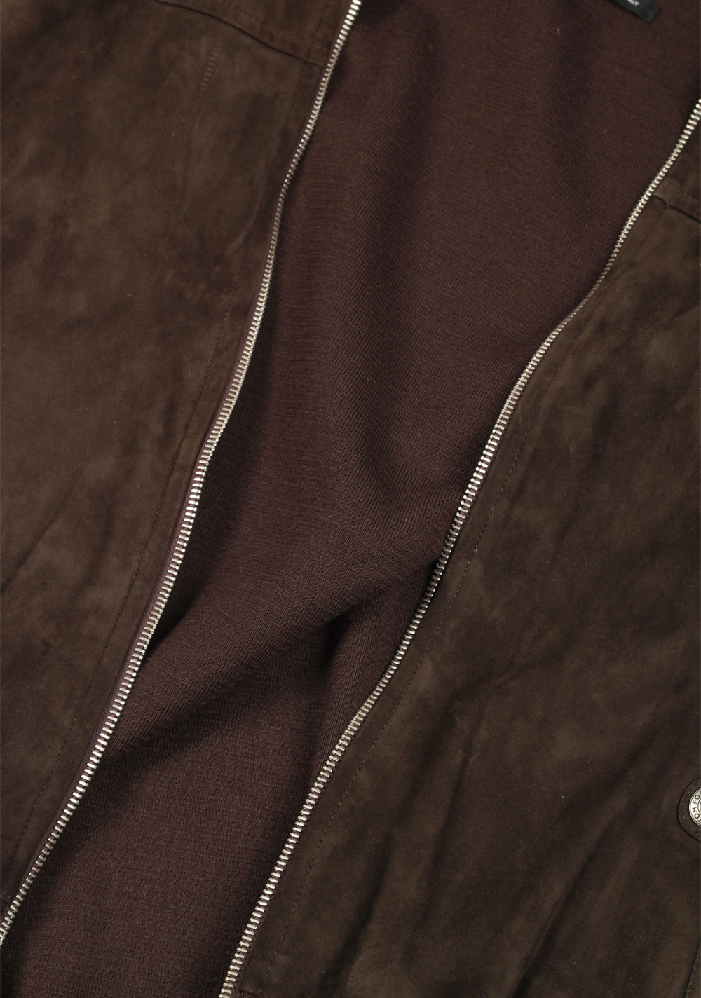 TOM FORD Brown Suede Zipper Hoodie Size 48 / 38R U.S. In Wool