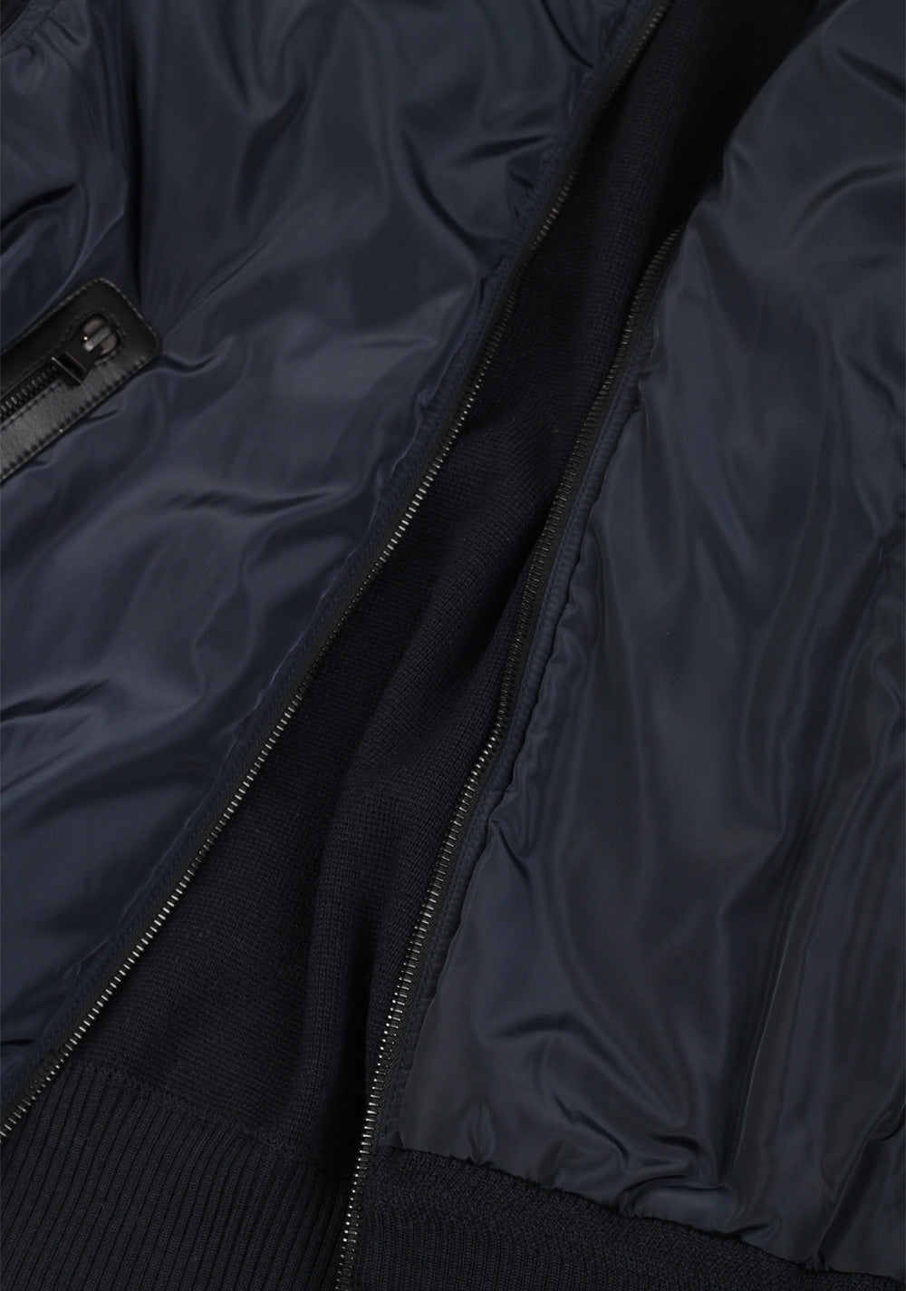 TOM FORD Blue Nylon Front Zipper Knit Size 48 / 38R U.S. In Wool