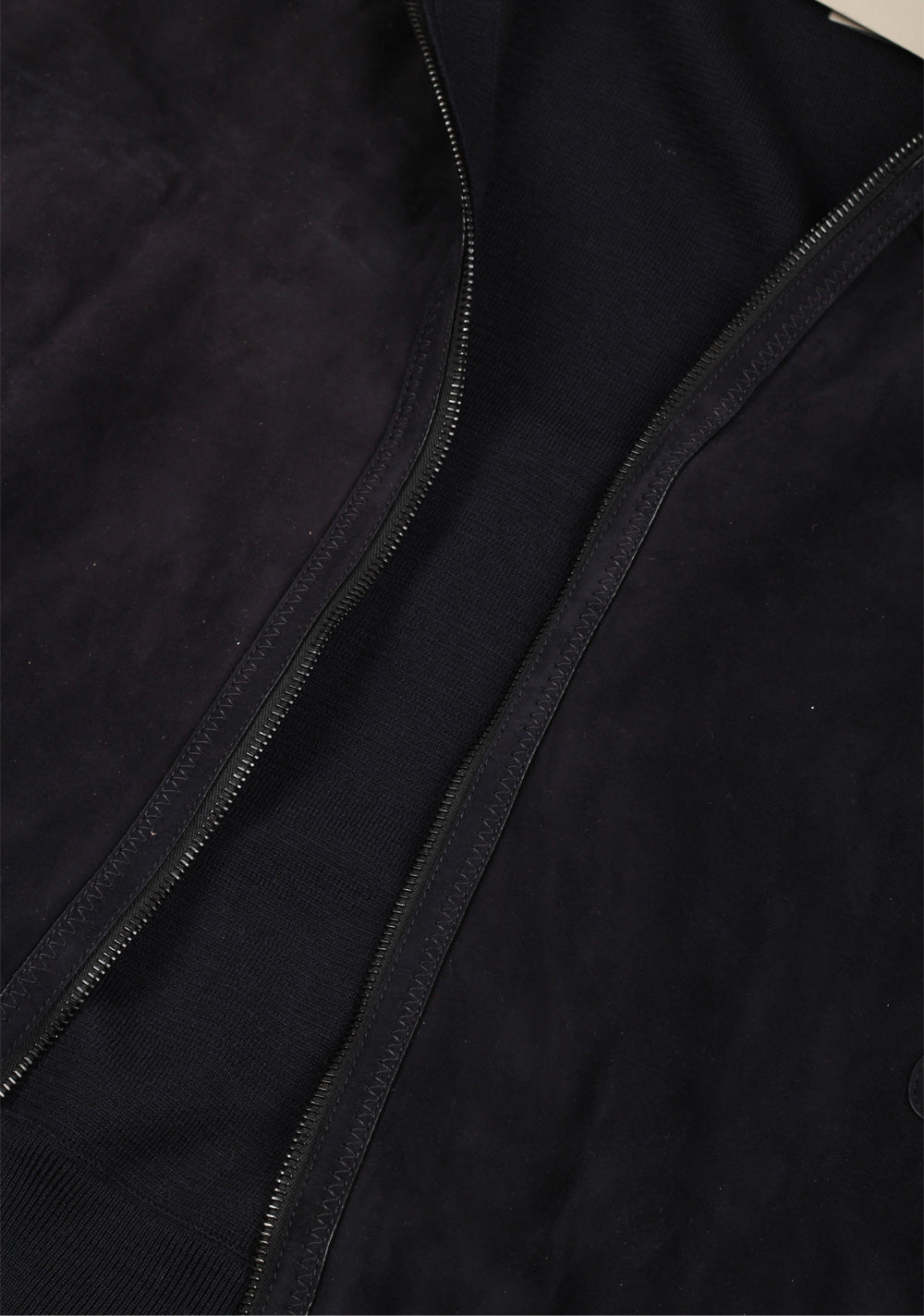 TOM FORD Blue Suede Front Knit