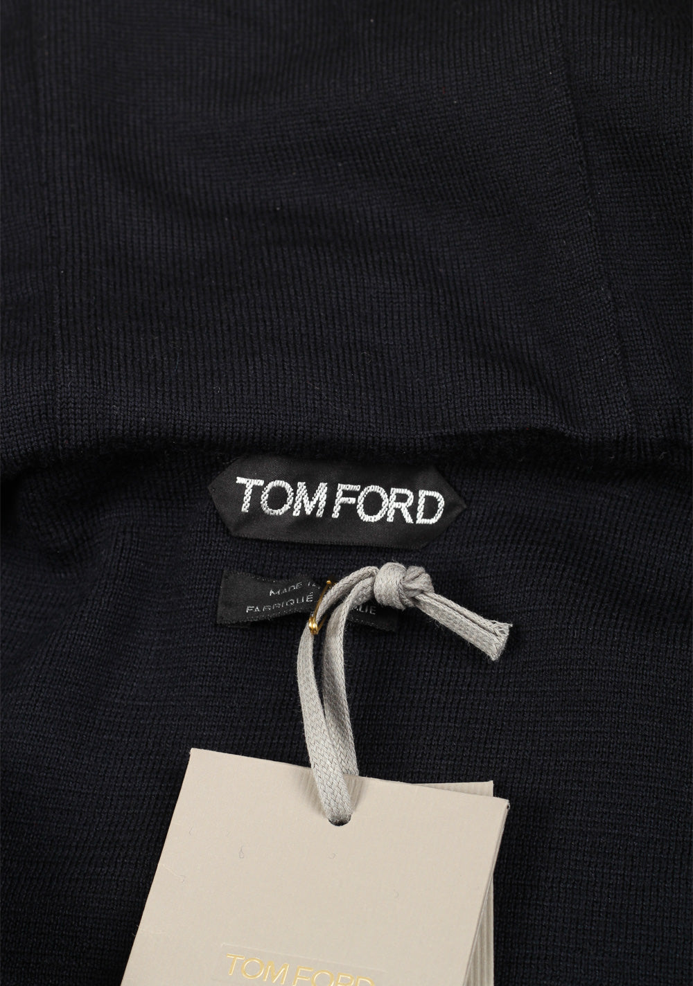 TOM FORD Blue Suede Front Knit