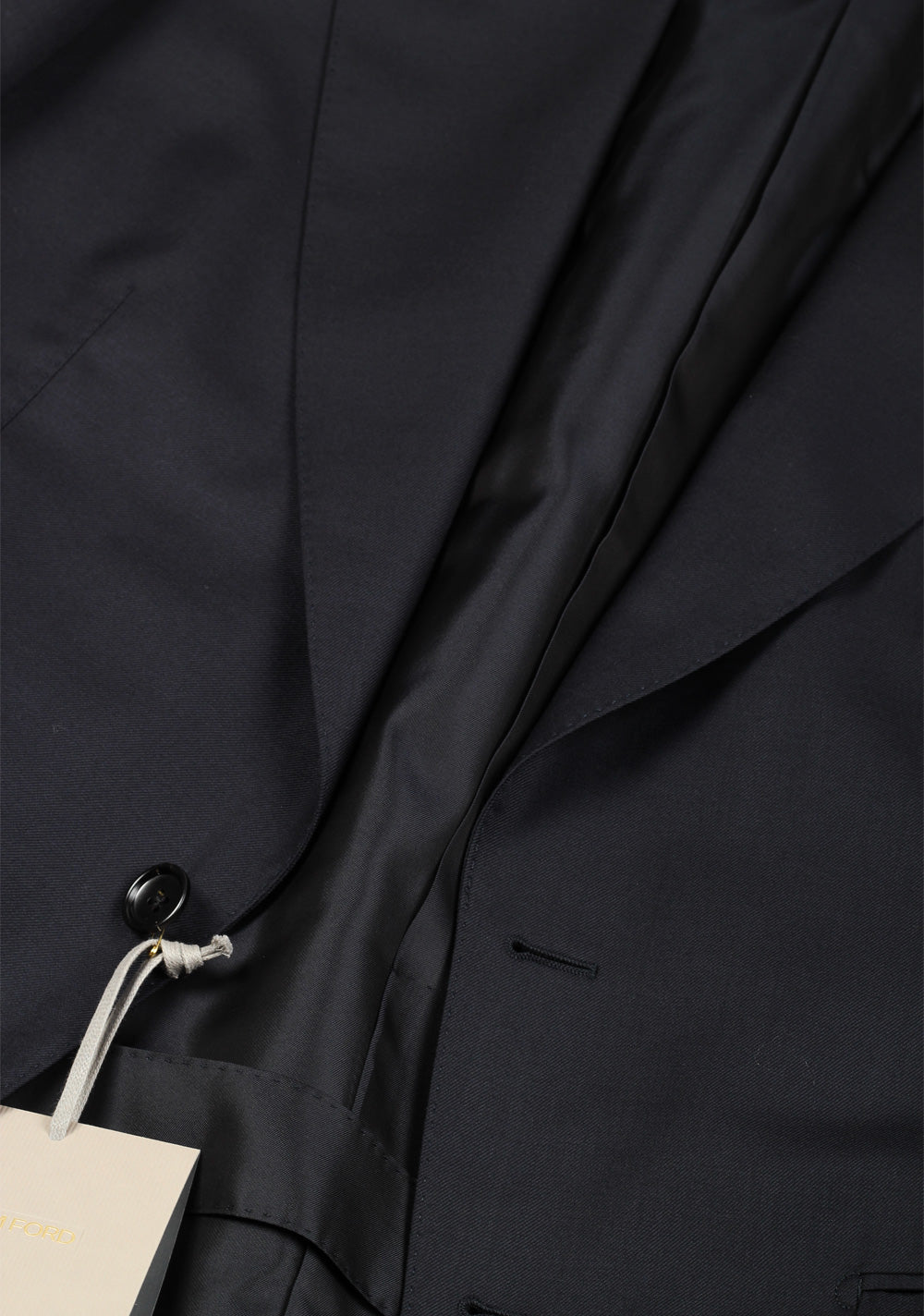 TOM FORD Shelton Solid Blue Suit Size 48 / 38R U.S. In Wool