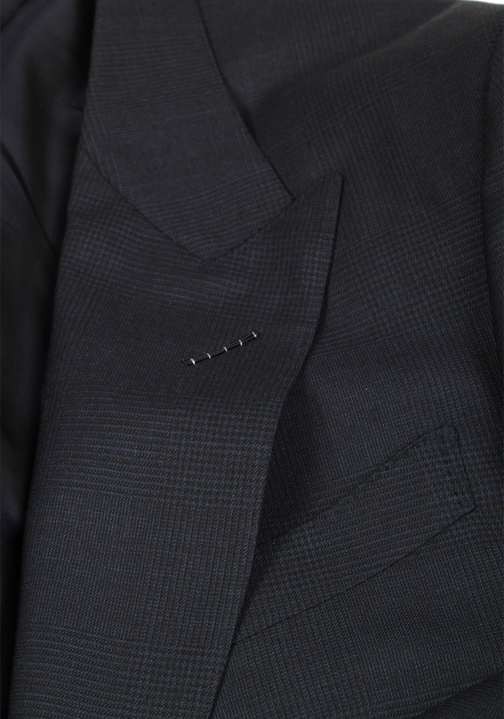 TOM FORD Shelton Blue Checked Suit Size 54 / 44R U.S.