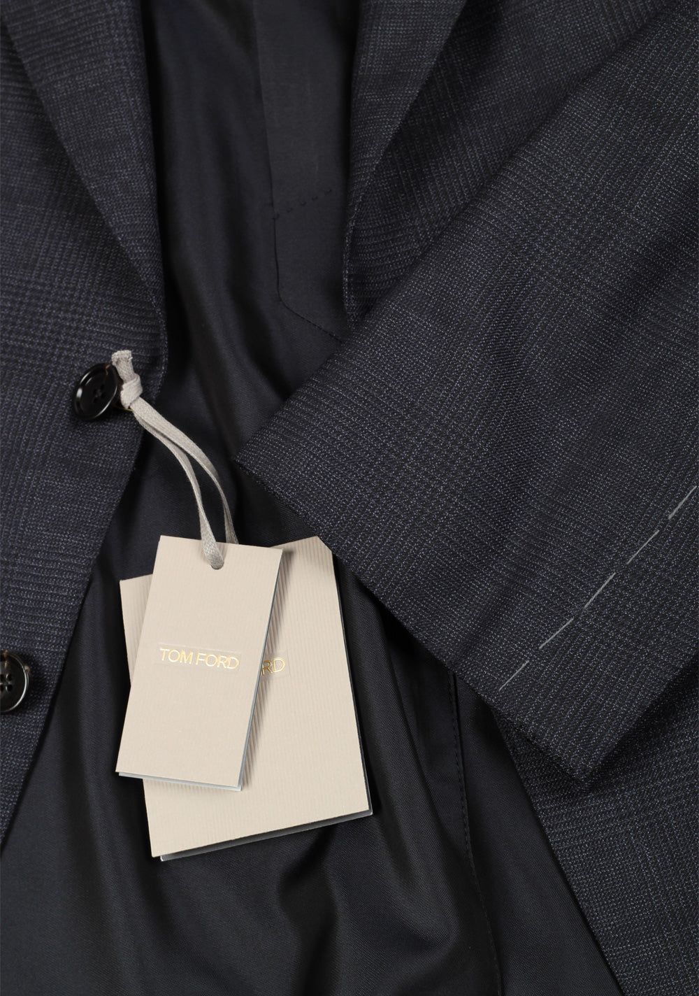 TOM FORD Shelton Checked Gray Suit Size 60 / 50R U.S.