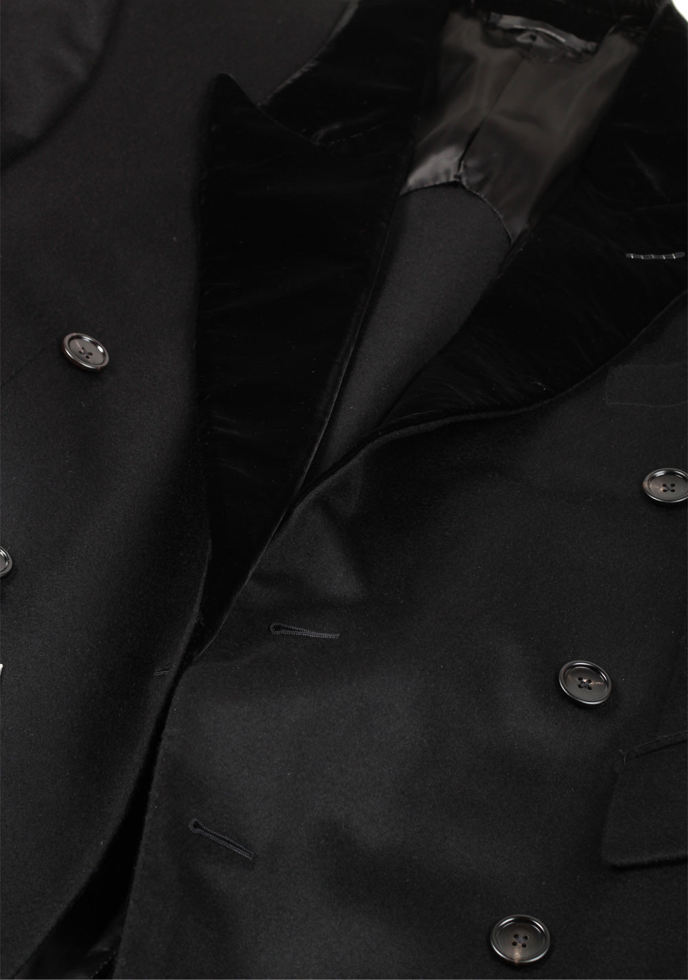 TOM FORD Black Cashmere Double Breasted Coat