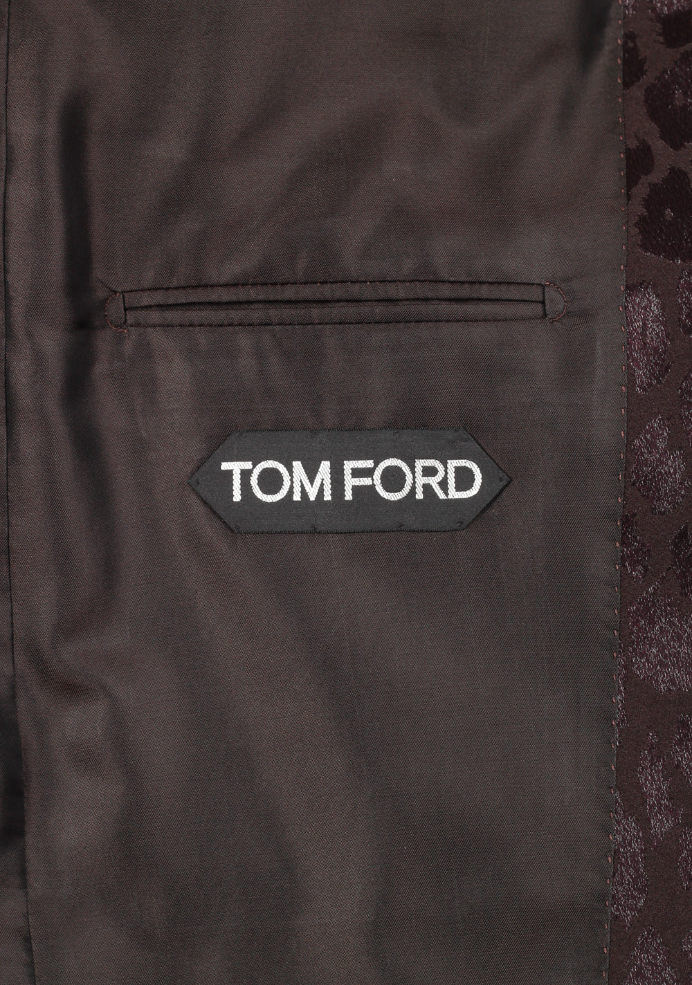 TOM FORD Cooper Brown Tuxedo Dinner Jacket Size 56 / 46R U.S.