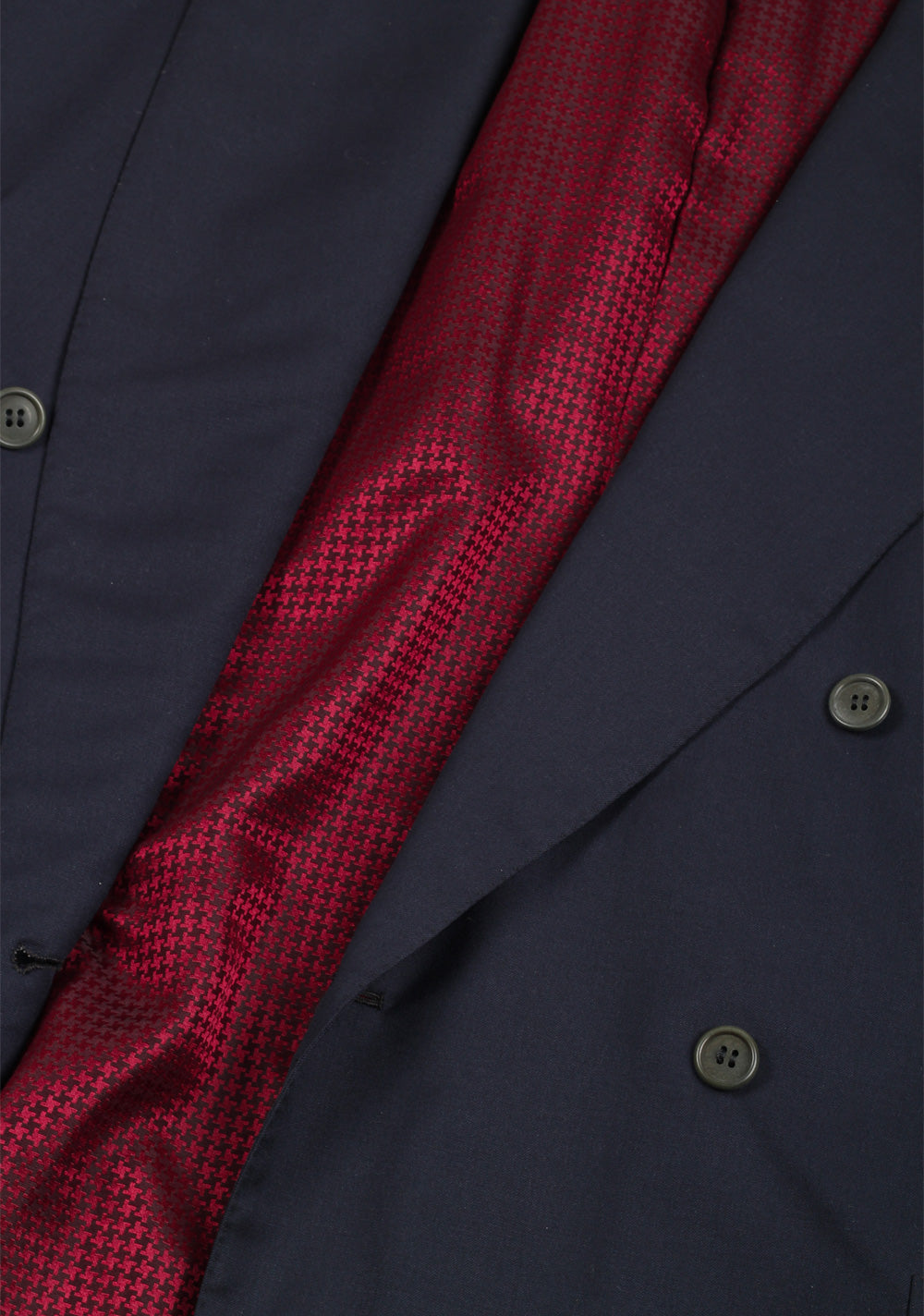 Kiton Blue Double Breasted Sport Coat Size 56 / 46R U.S.