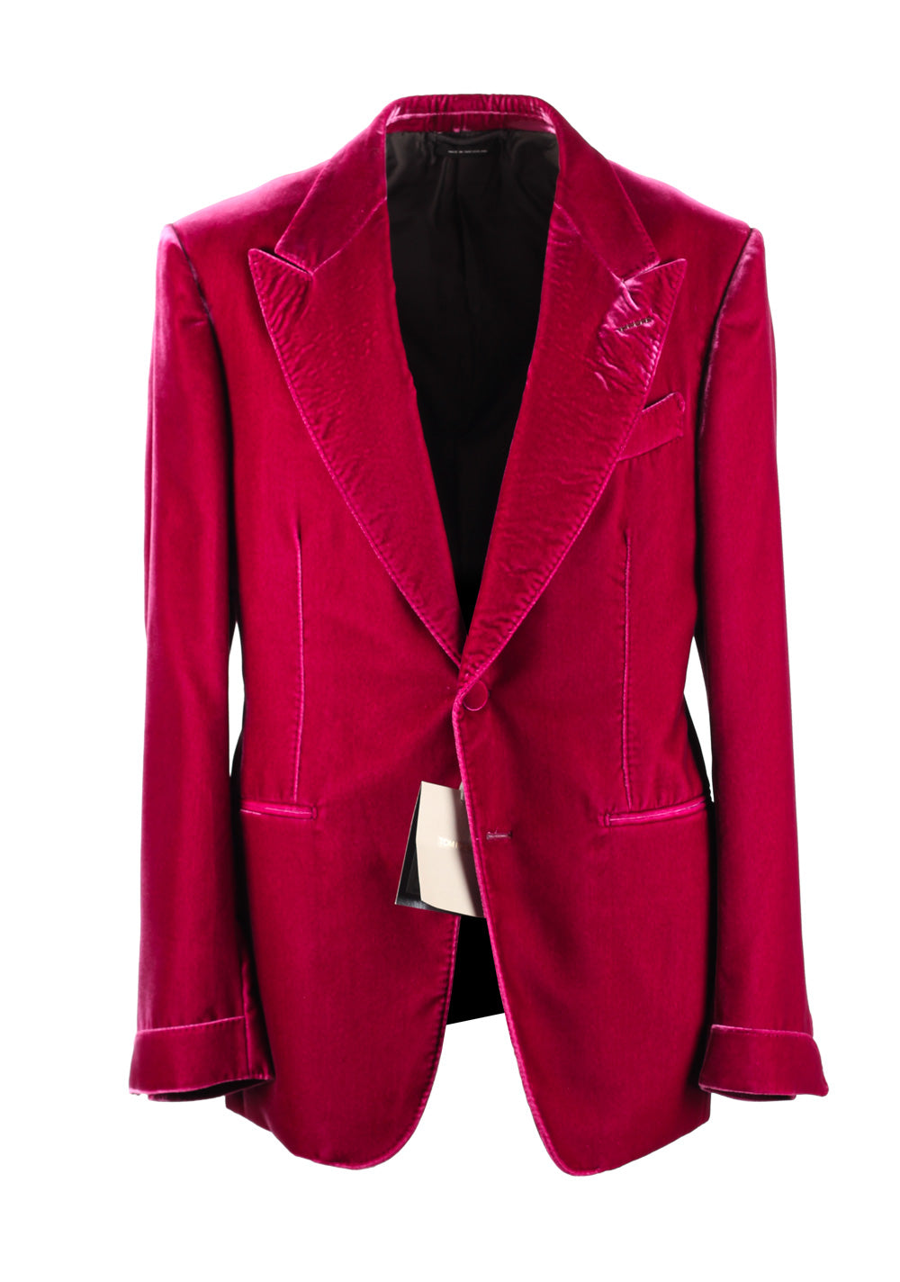 TOM FORD Shelton Velvet Red Tuxedo Dinner Jacket