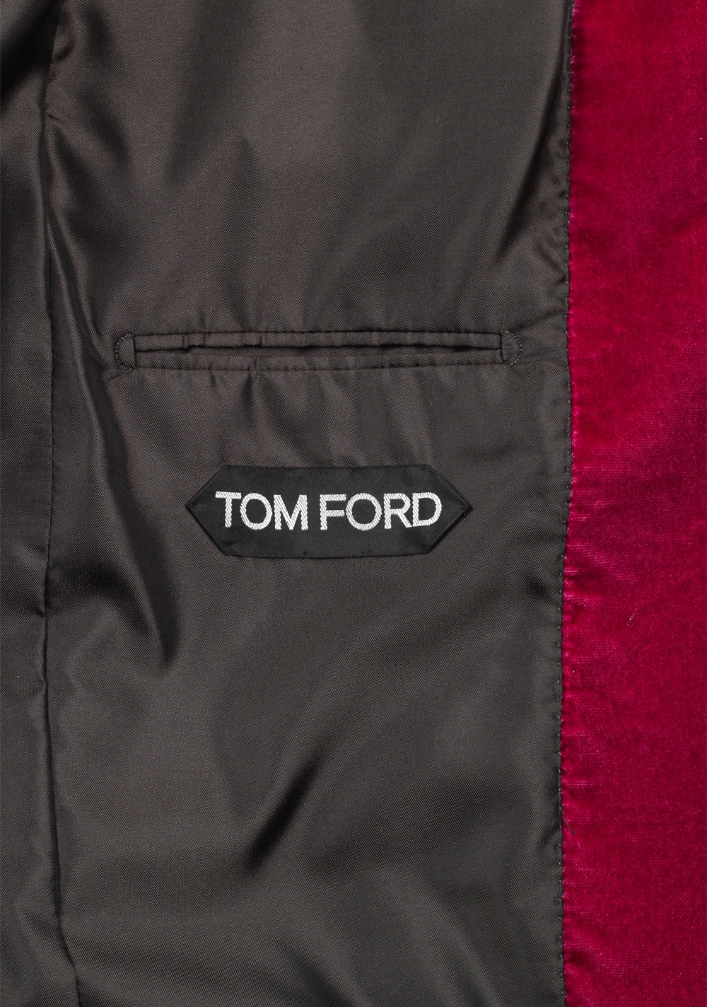 TOM FORD Shelton Velvet Red Tuxedo Dinner Jacket