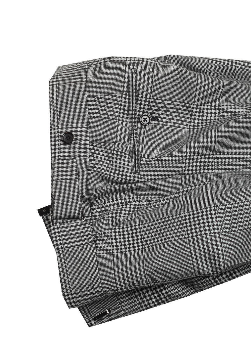 TOM FORD Shelton Gray Checked Suit Size 46 / 36R U.S.