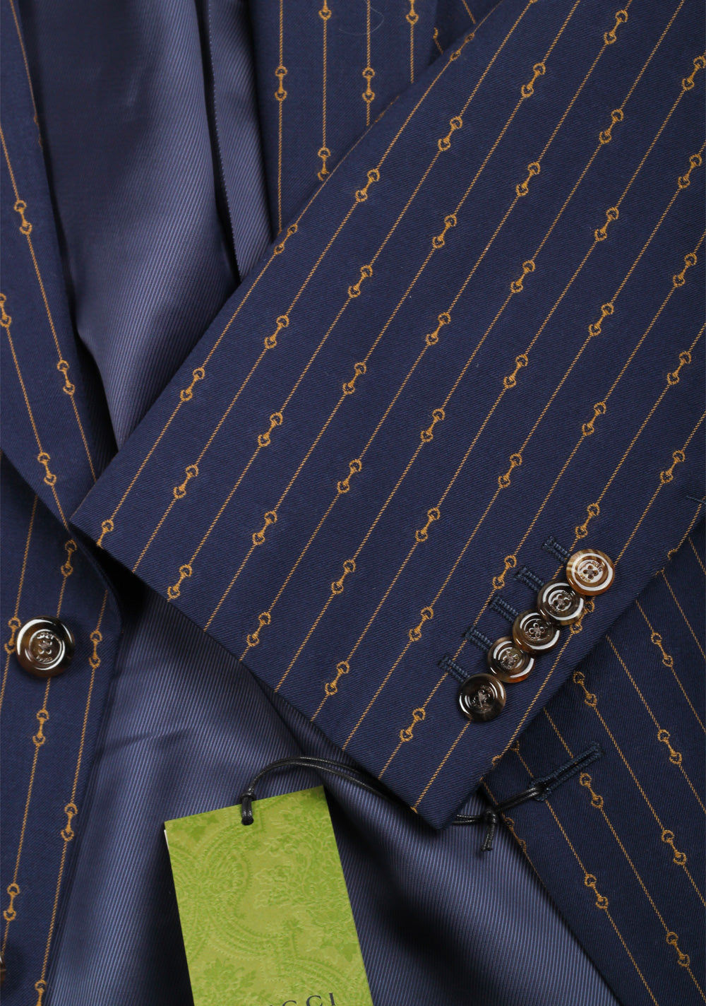 Gucci Blue Striped Signature Suit