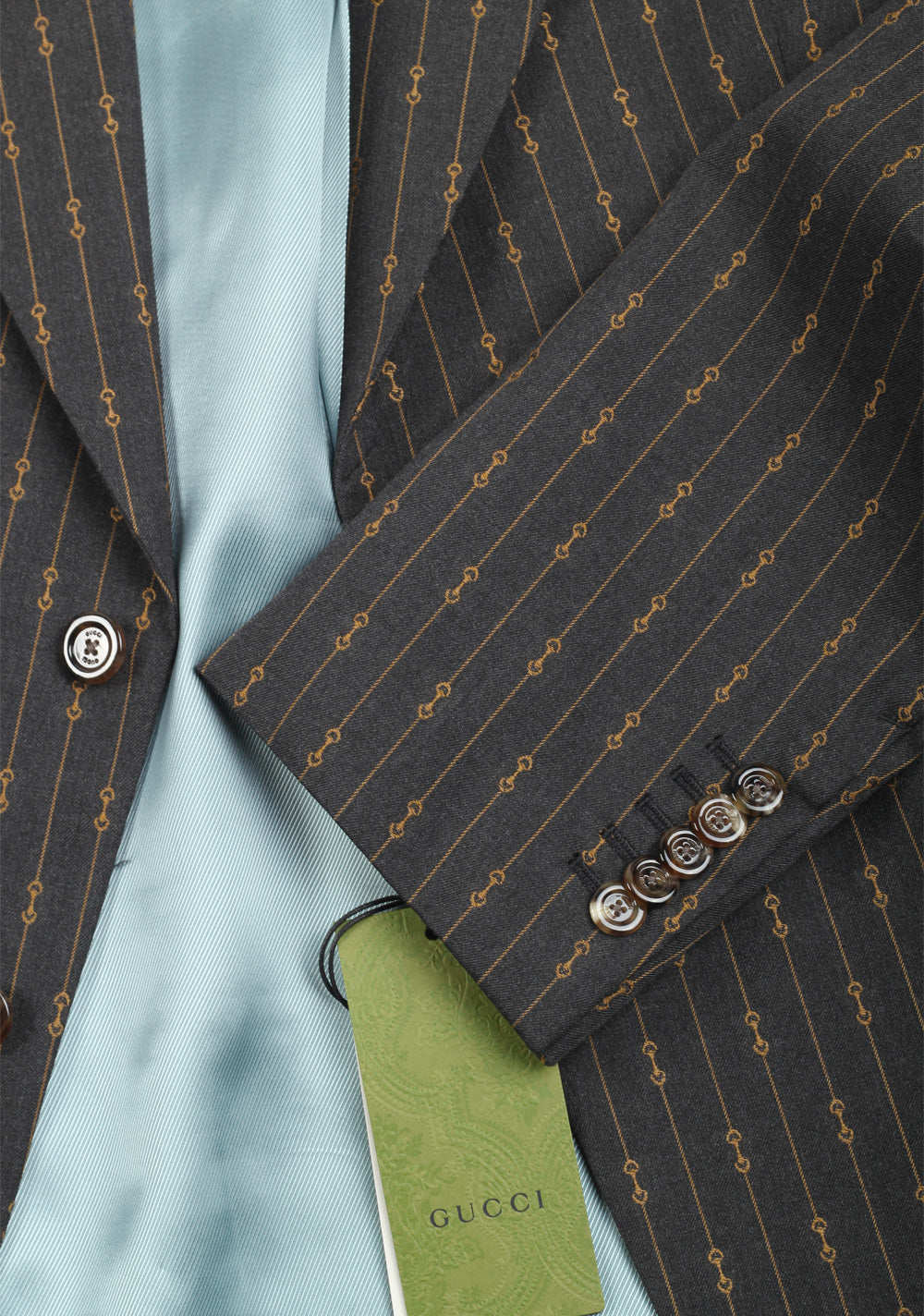Gucci Gray Striped Signature Suit