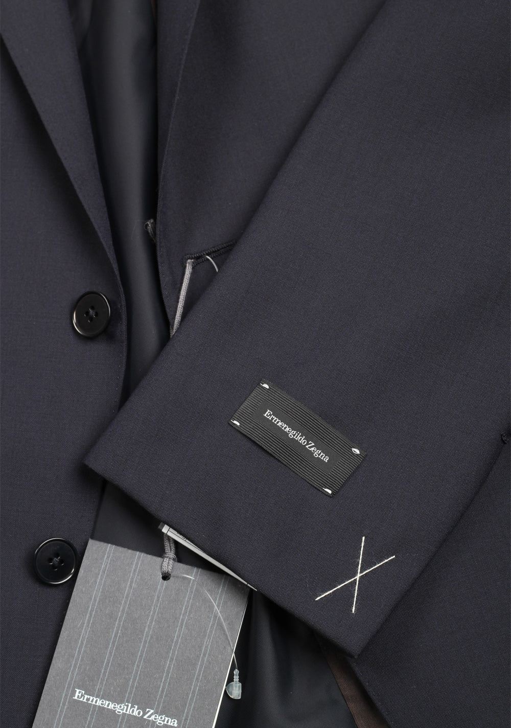 Ermenegildo Zegna Blue City Wool Suit Size 50 / 40R U.S.