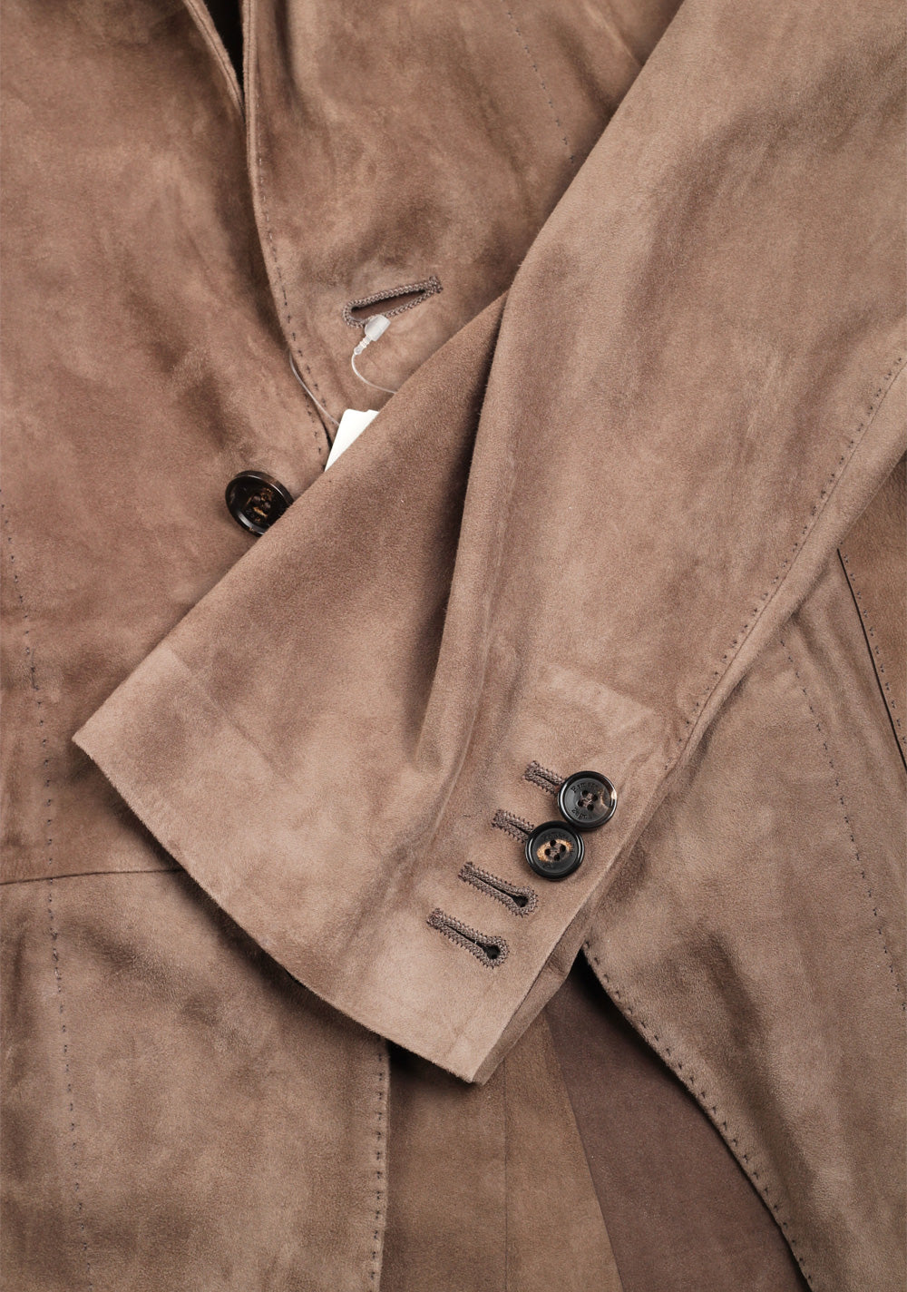 Zegna Brown Suede Blazer Jacket Coat Size 54 / 44R U.S.