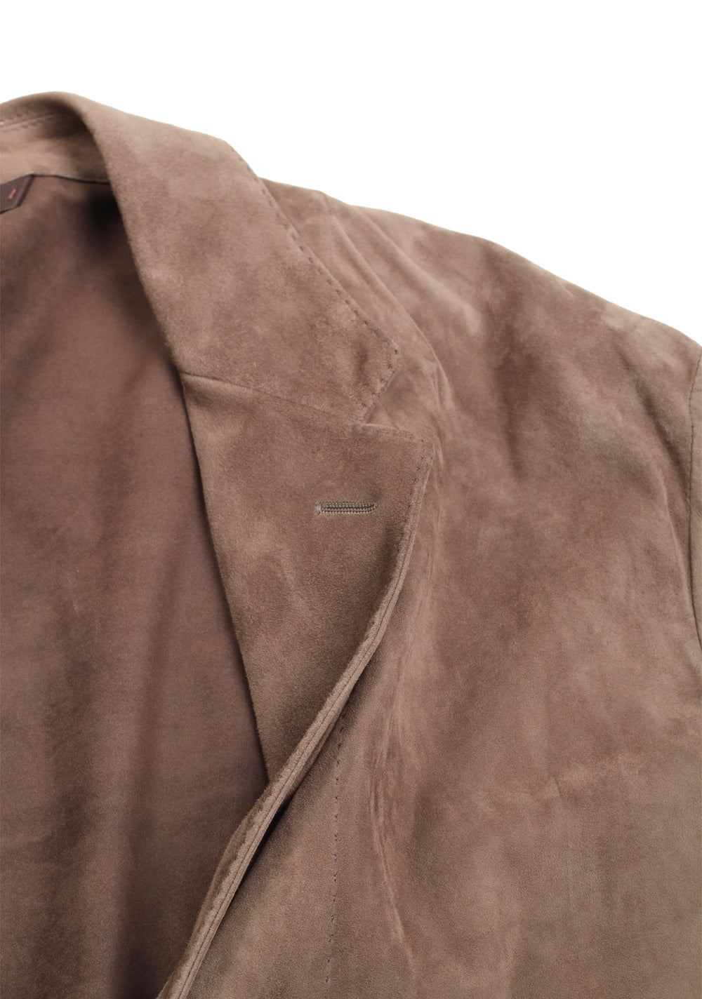 Zegna Brown Suede Blazer Jacket Coat Size 54 / 44R U.S.
