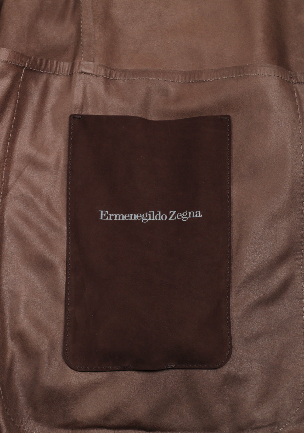 Zegna Brown Suede Blazer Jacket Coat Size 54 / 44R U.S.