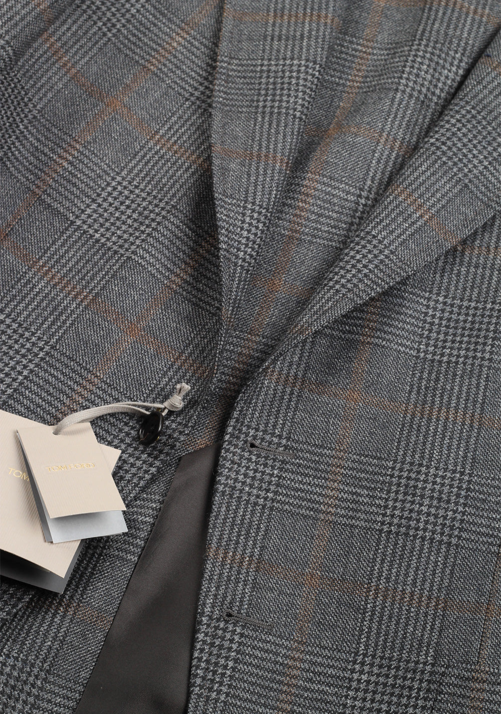 TOM FORD O'Connor Gray Checked Sport Coat Size 50 / 40R U.S.