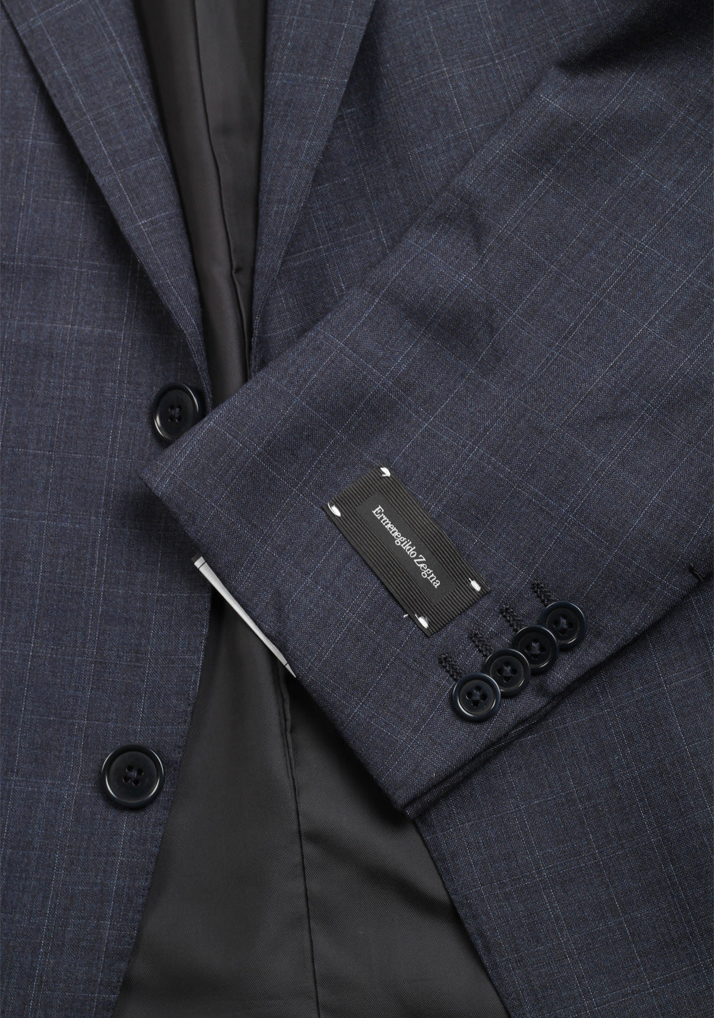 ZEGNA Milano Easy Blue Checked Suit Size 52C / 42S U.S.