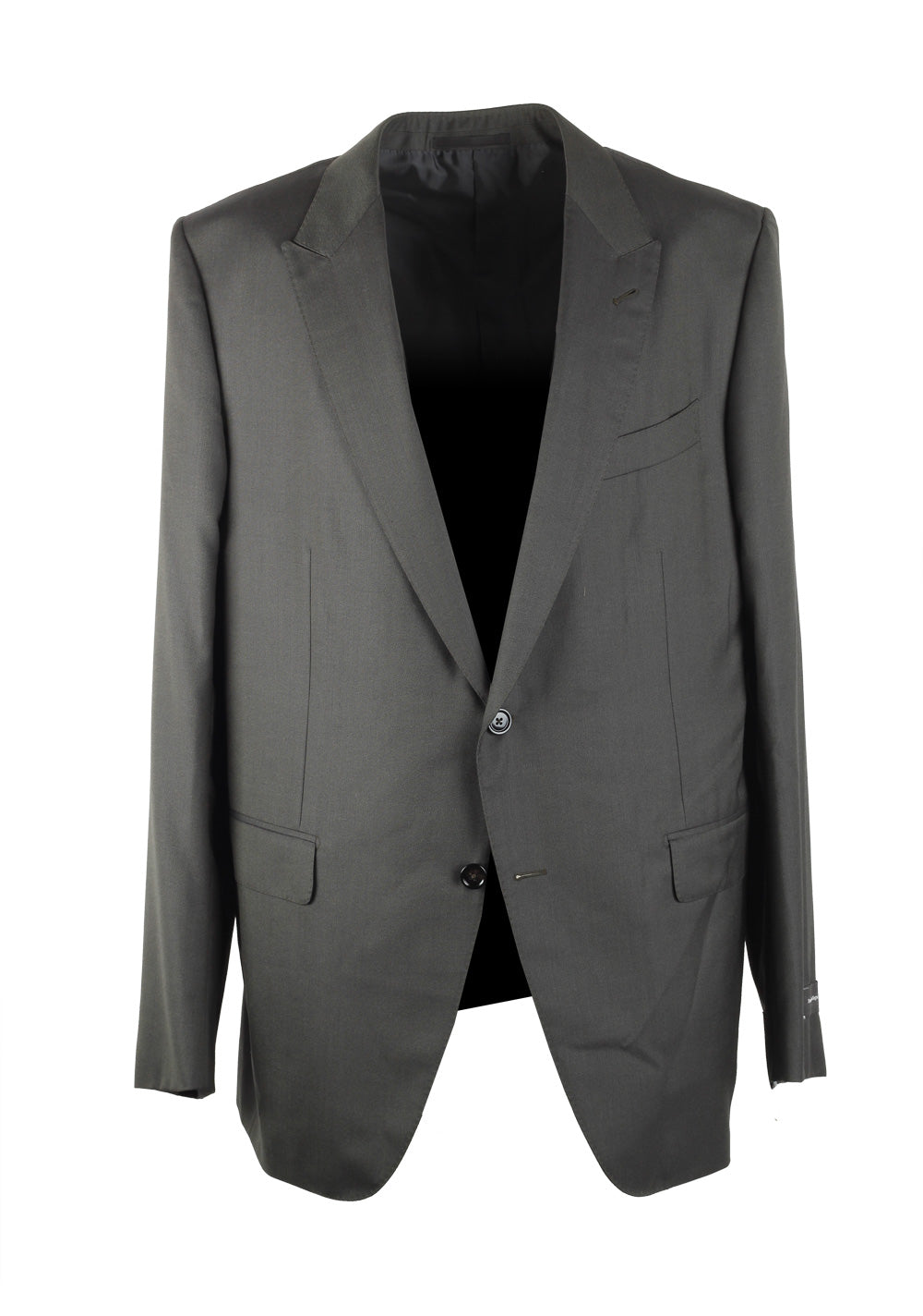 ZEGNA Torino Greenish Gray Trofeo 600 Suit Size 56 / 46R U.S.