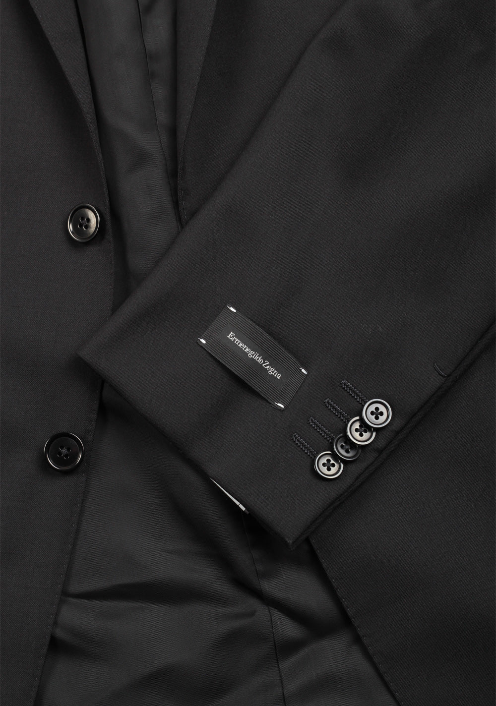 ZEGNA Milano Solid Black Multiseason Suit