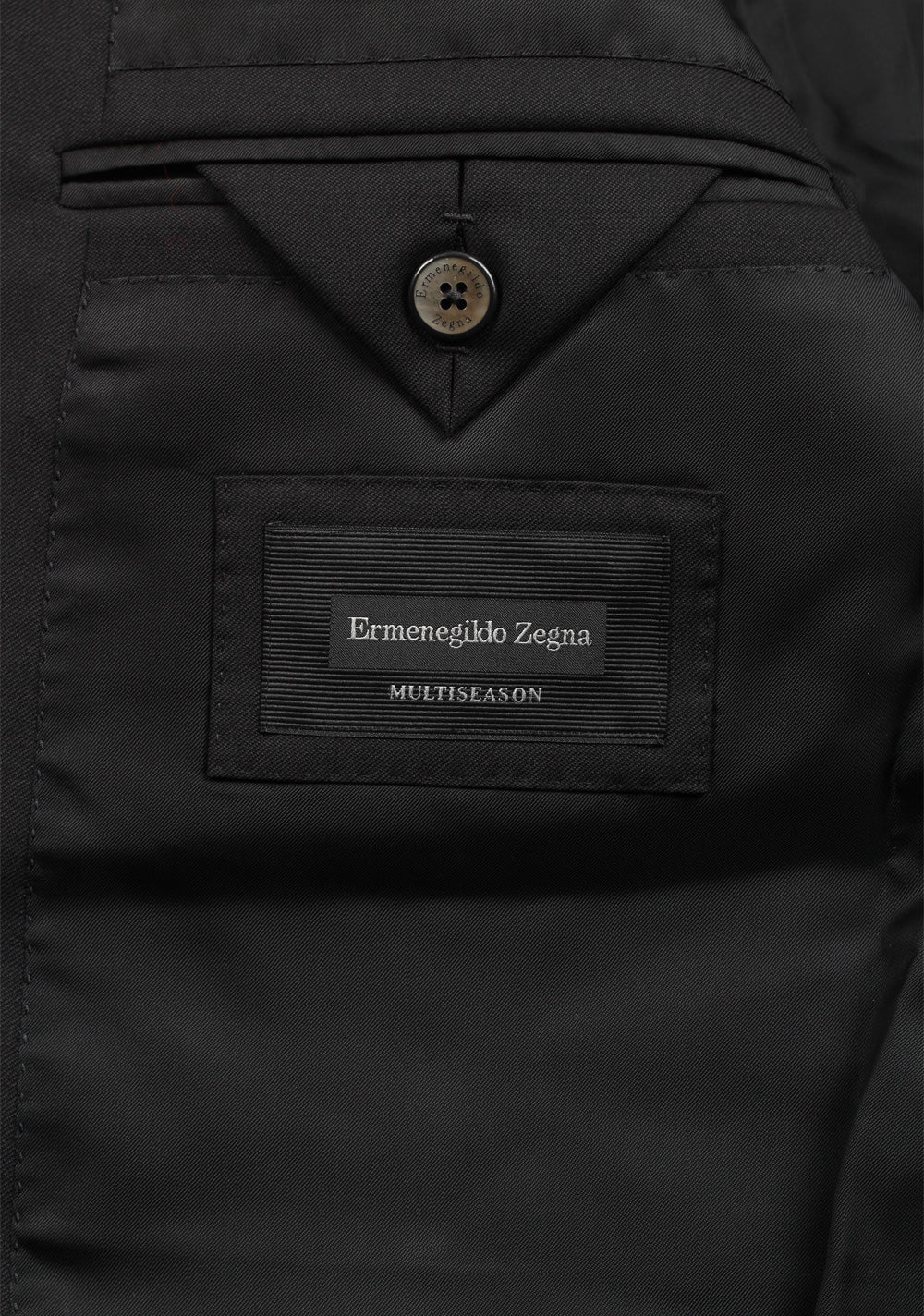 ZEGNA Milano Solid Black Multiseason Suit