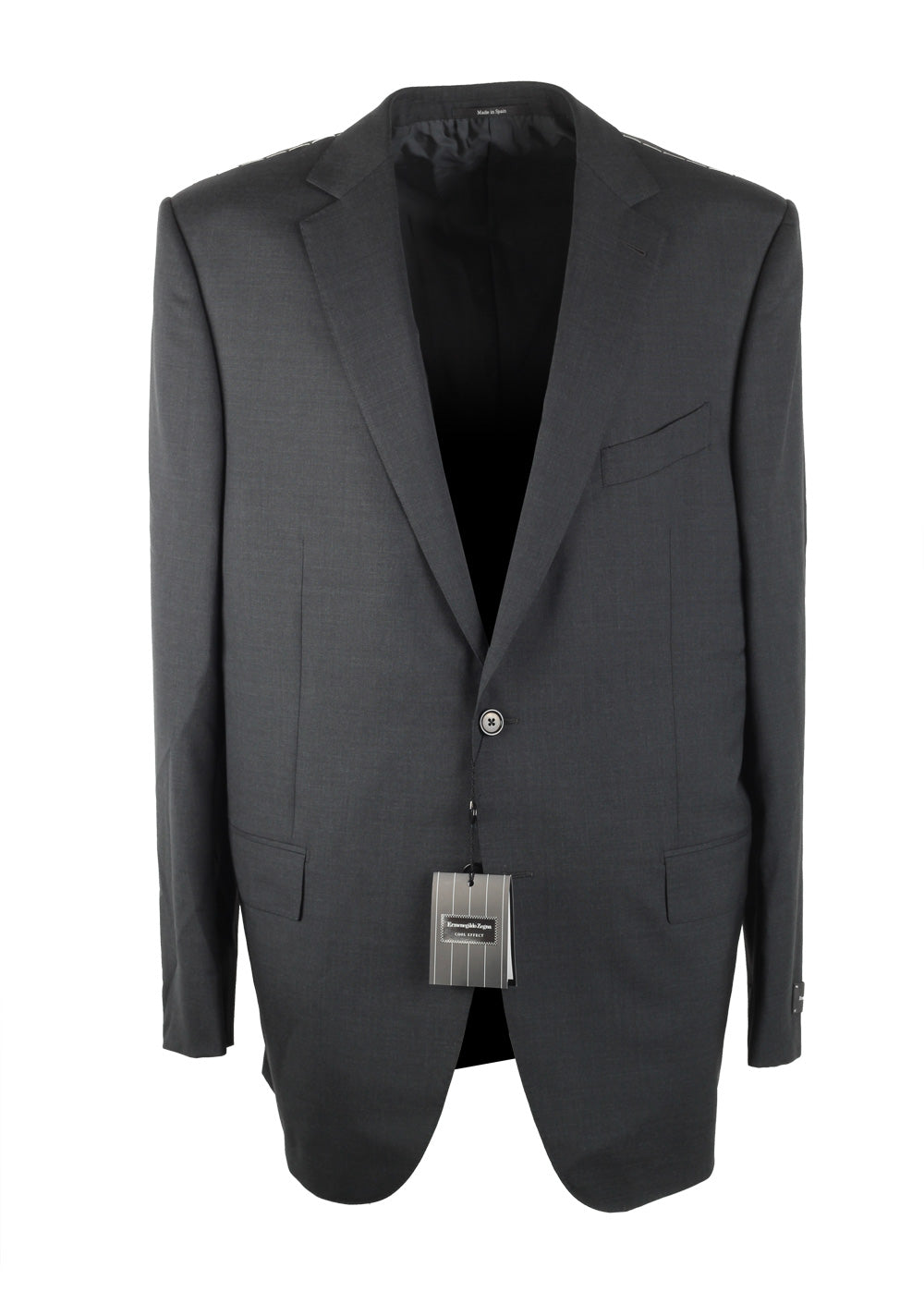 ZEGNA Mila Gray Cool Effect Suit Size 56 / 46R U.S.