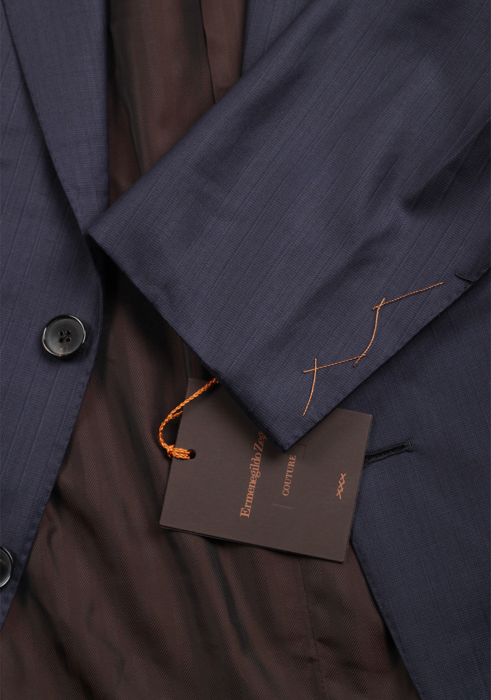 ZEGNA Couture Blue Suit Size 56 / 46R U.S.