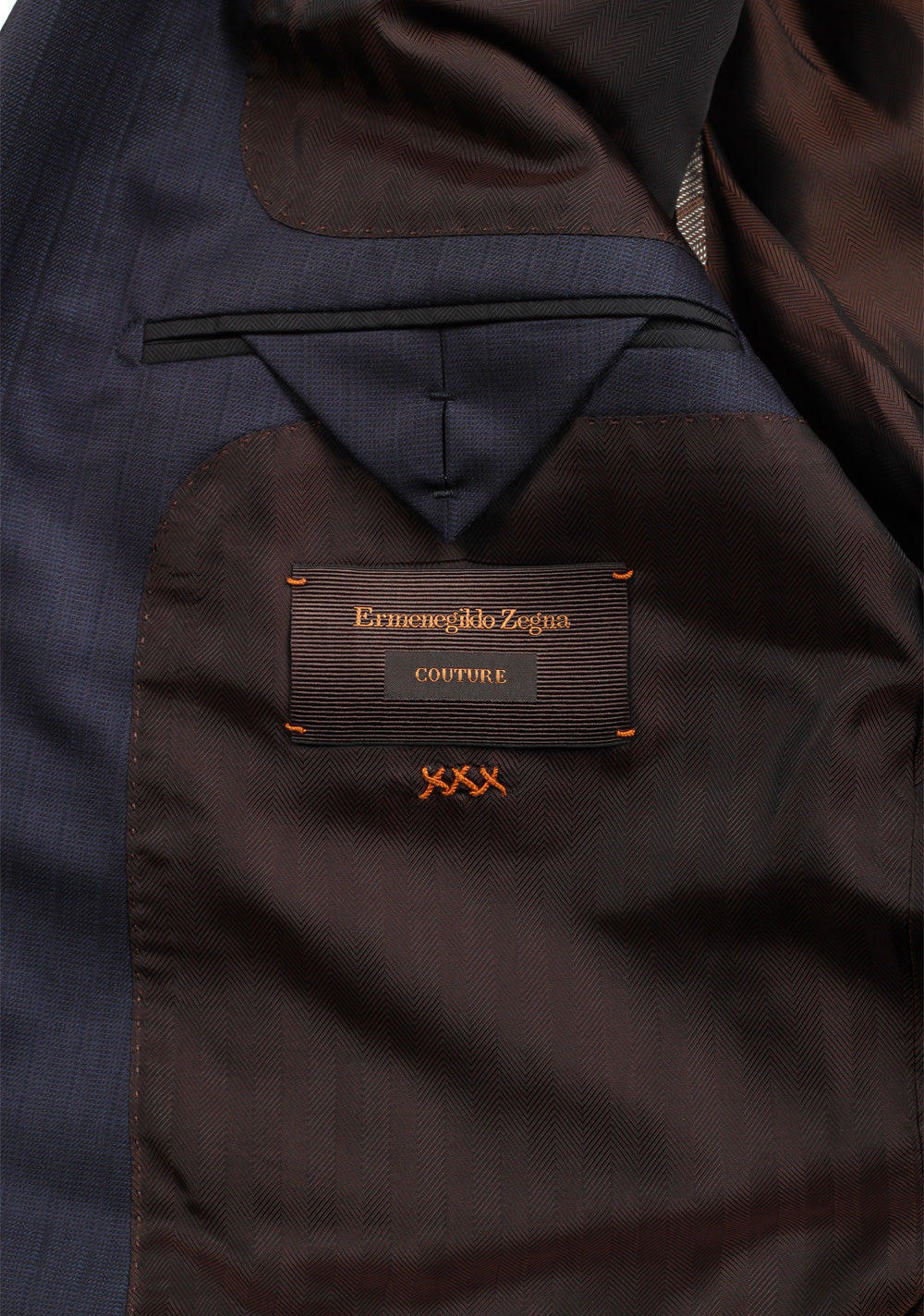 ZEGNA Couture Blue Suit Size 56 / 46R U.S.