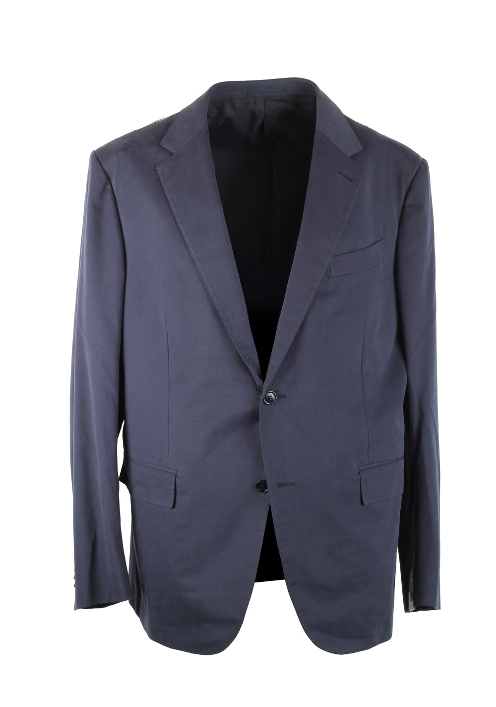 ZEGNA Milano Easy Cashco Blue Suit Size 56 / 46R U.S.