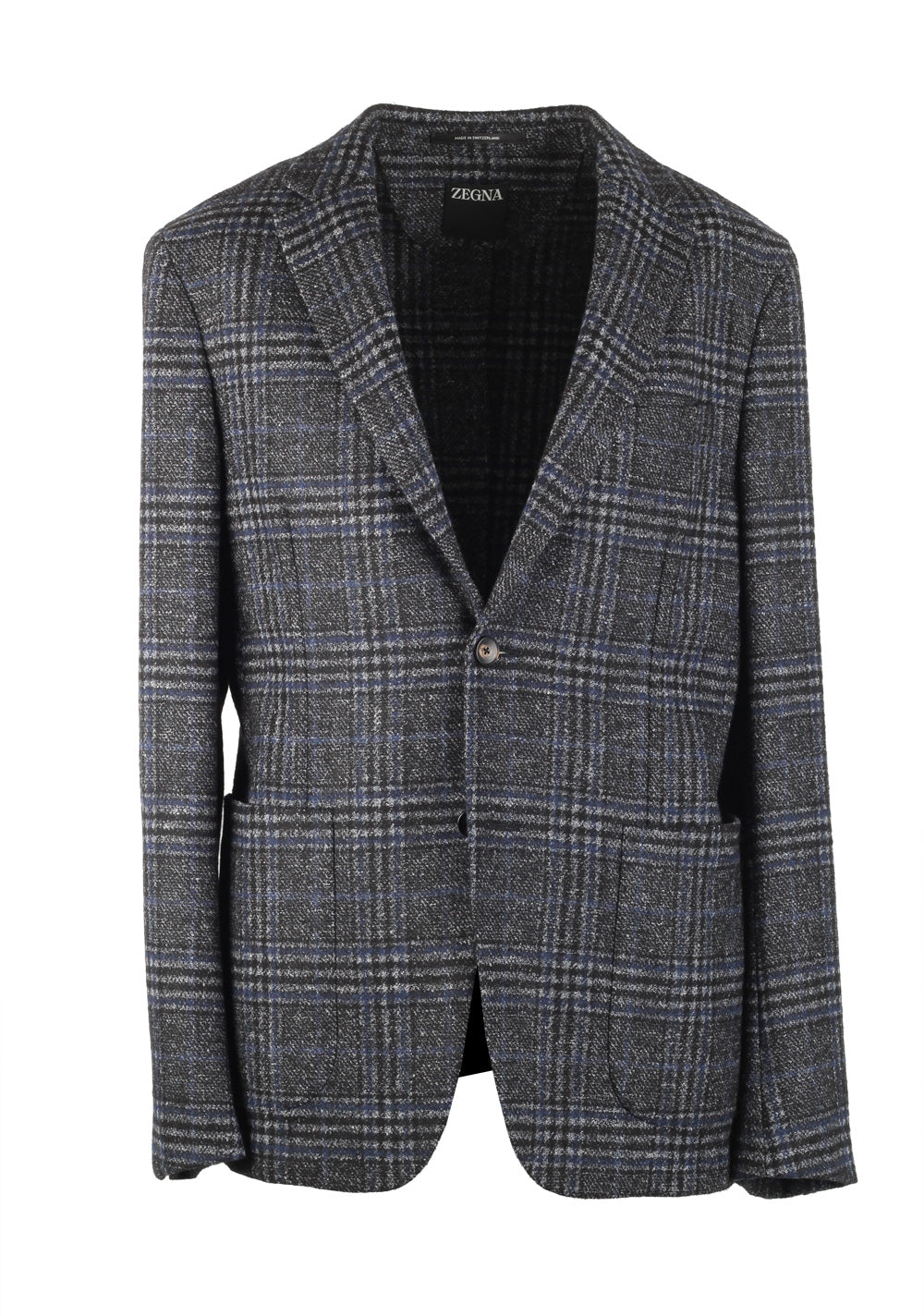 ZEGNA Rebrand Gray Checked Sport Coat Size 48 / 38R U.S.