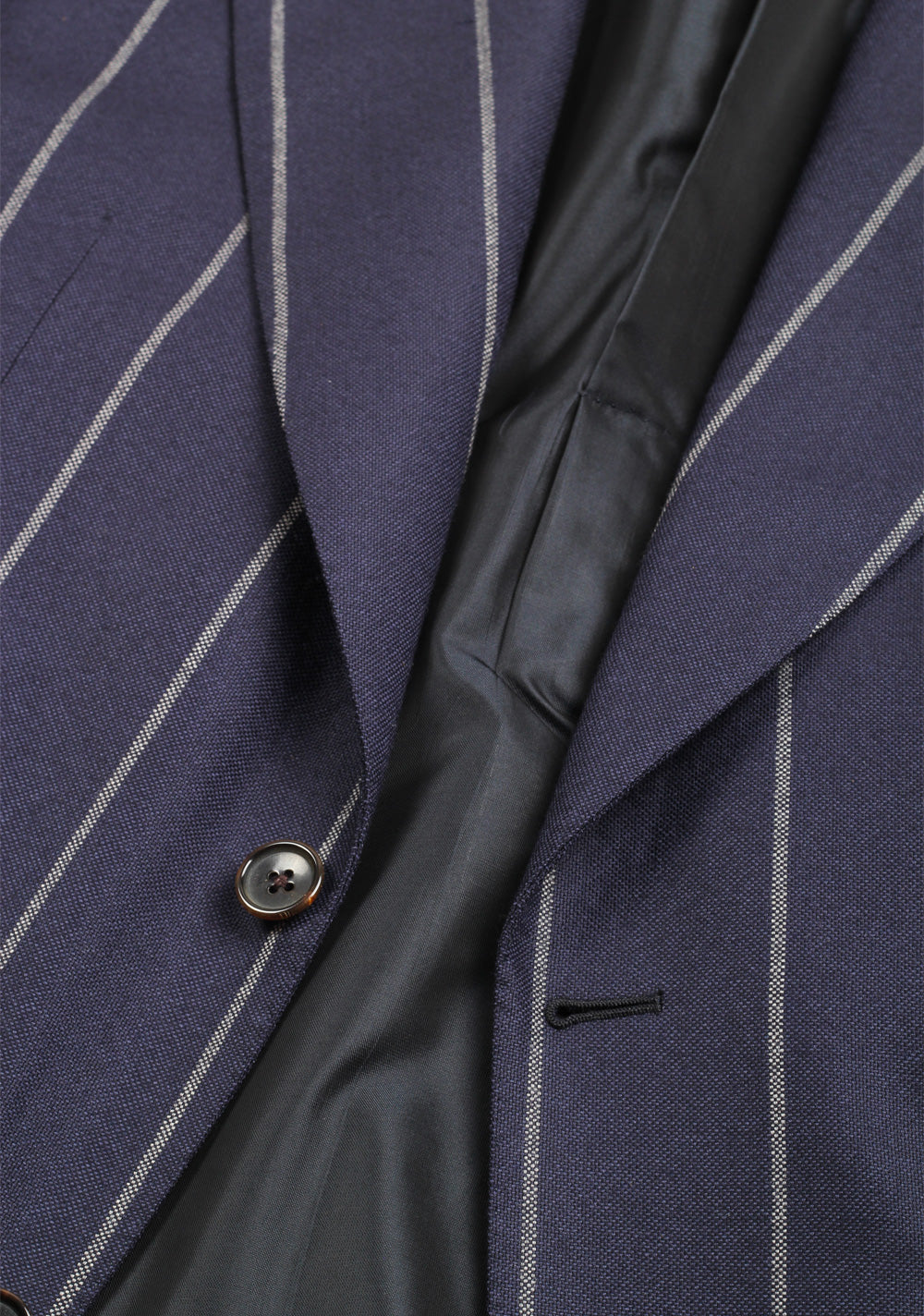 TOM FORD Buckingham Blue Striped Suit Size 48 / 38R U.S. Fit C