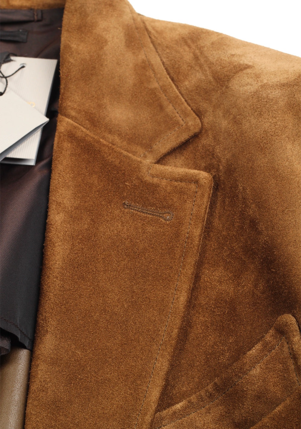 TOM FORD Brown Leather Blazer Jacket Coat Size 48 / 38R U.S.