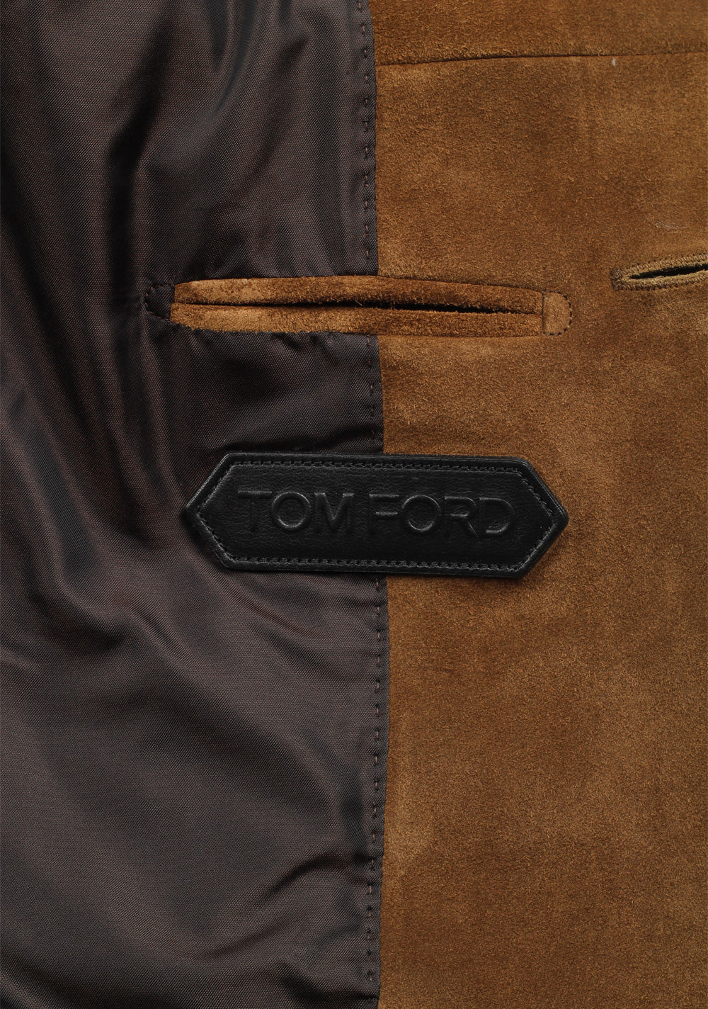 TOM FORD Brown Leather Blazer Jacket Coat Size 48 / 38R U.S.
