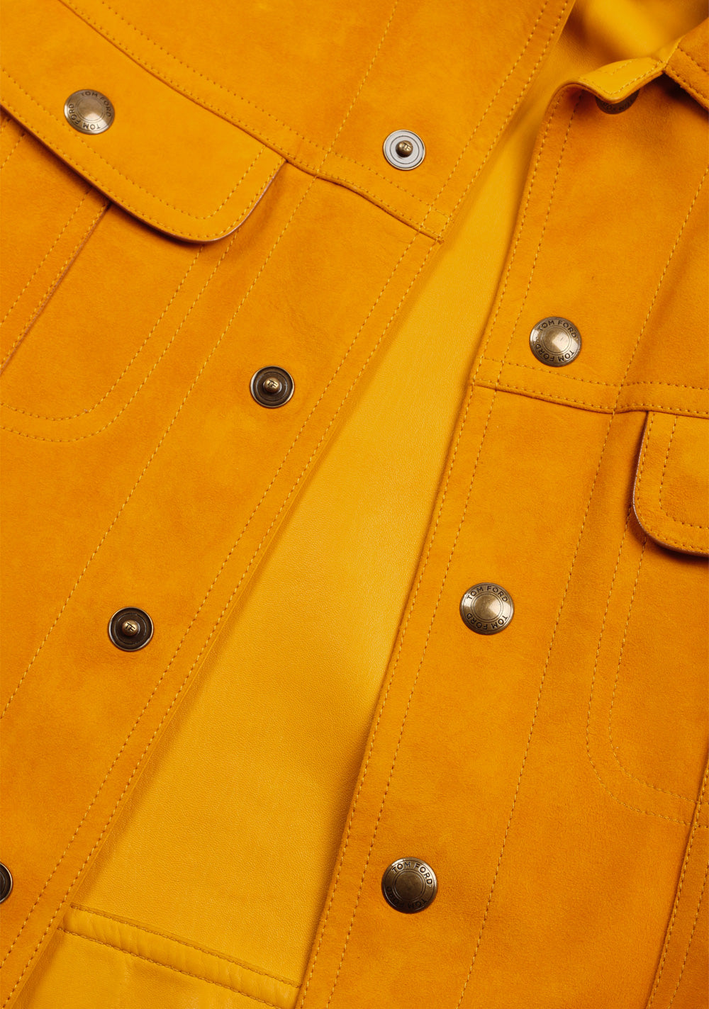 TOM FORD Brown Western Jacket Coat Size 48 / 38R U.S.