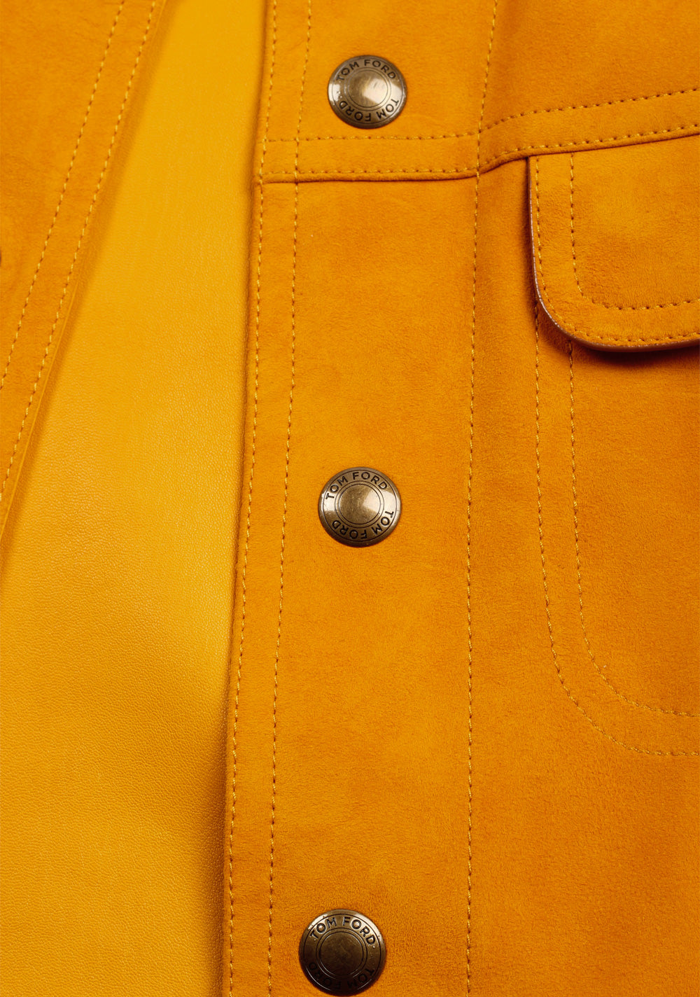 TOM FORD Brown Western Jacket Coat Size 48 / 38R U.S.