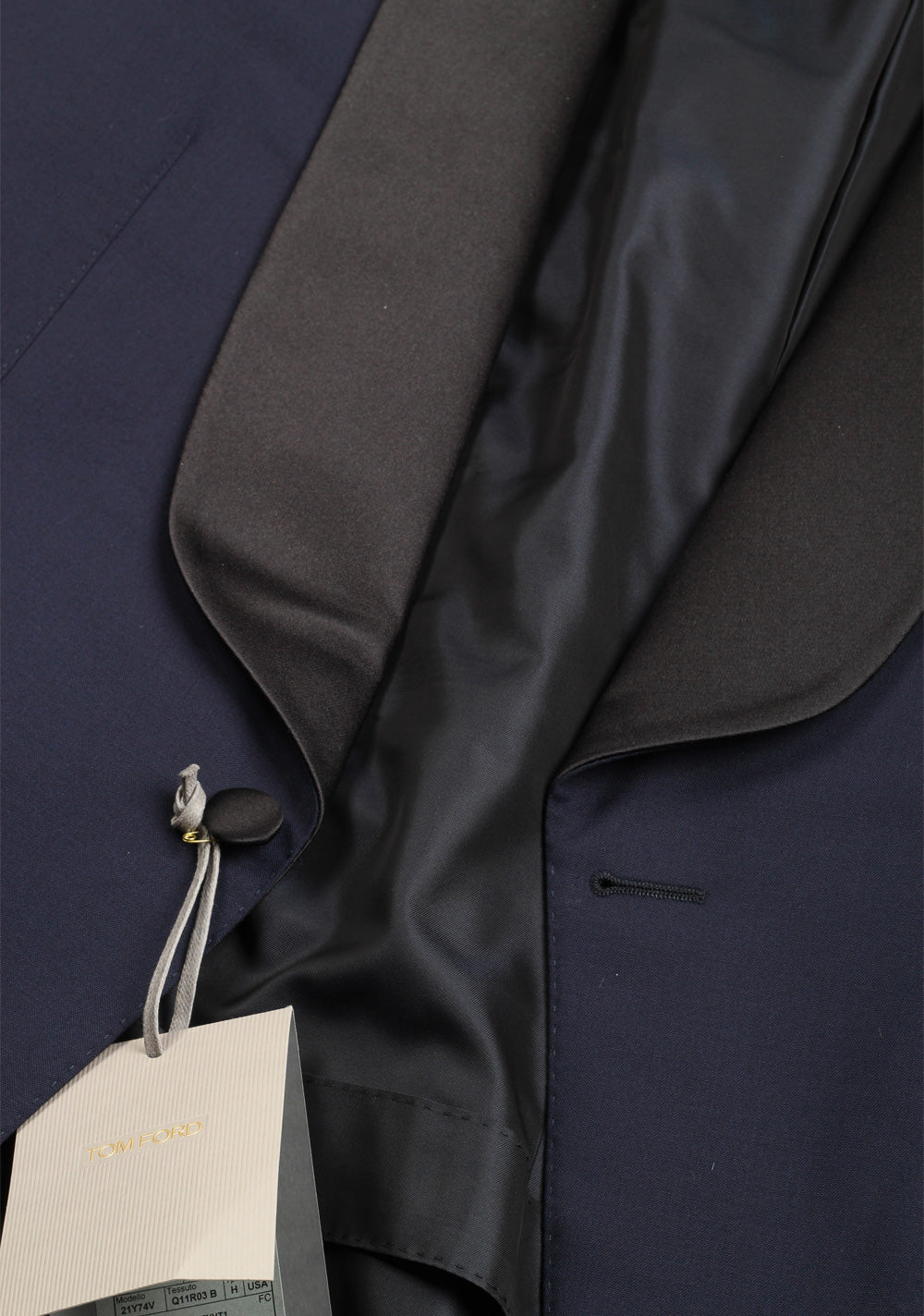 TOM FORD O'Connor Blue Shawl Collar Tuxedo Suit Fit Y