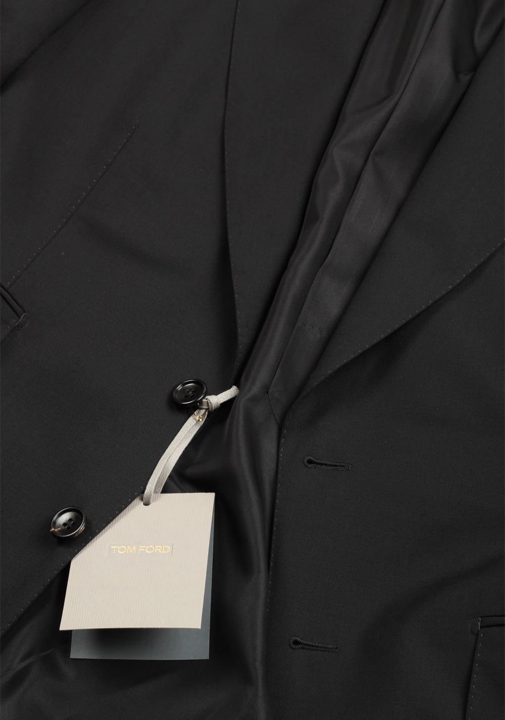 TOM FORD Shelton Black Suit Size 48 / 38R U.S.