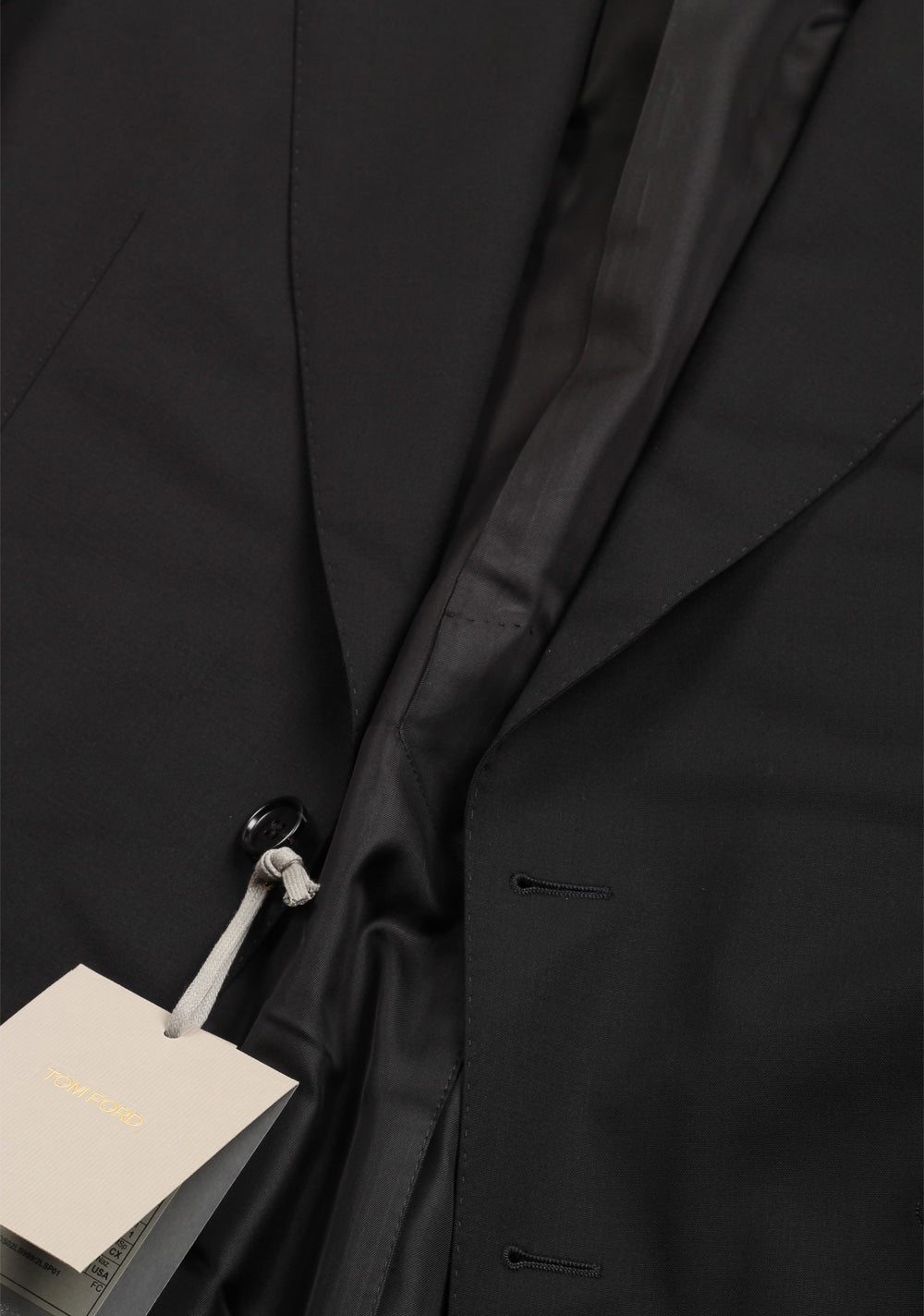 TOM FORD Shelton Black Suit Size 52 / 42R U.S.