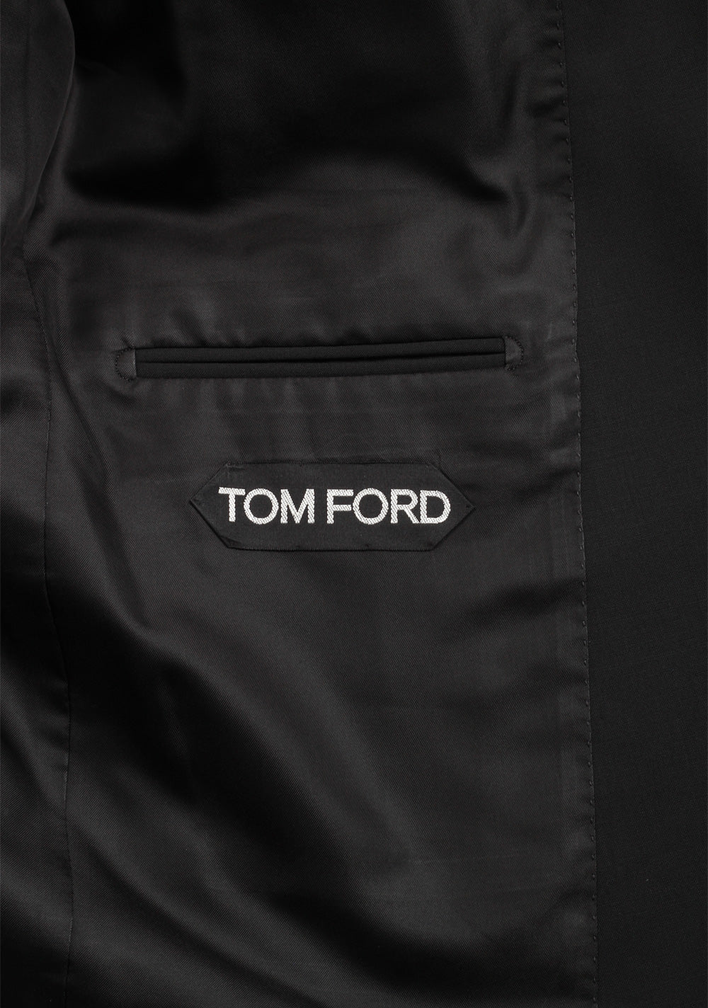 TOM FORD O'Connor Solid Black Suit Size 54 / 44R U.S. In Wool Fit Y
