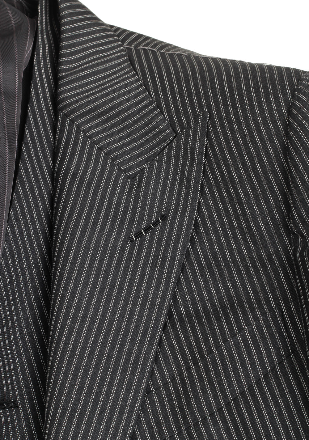 TOM FORD Regency Striped Gray 3 Piece Suit Size 48 / 38R U.S. Wool Fit B