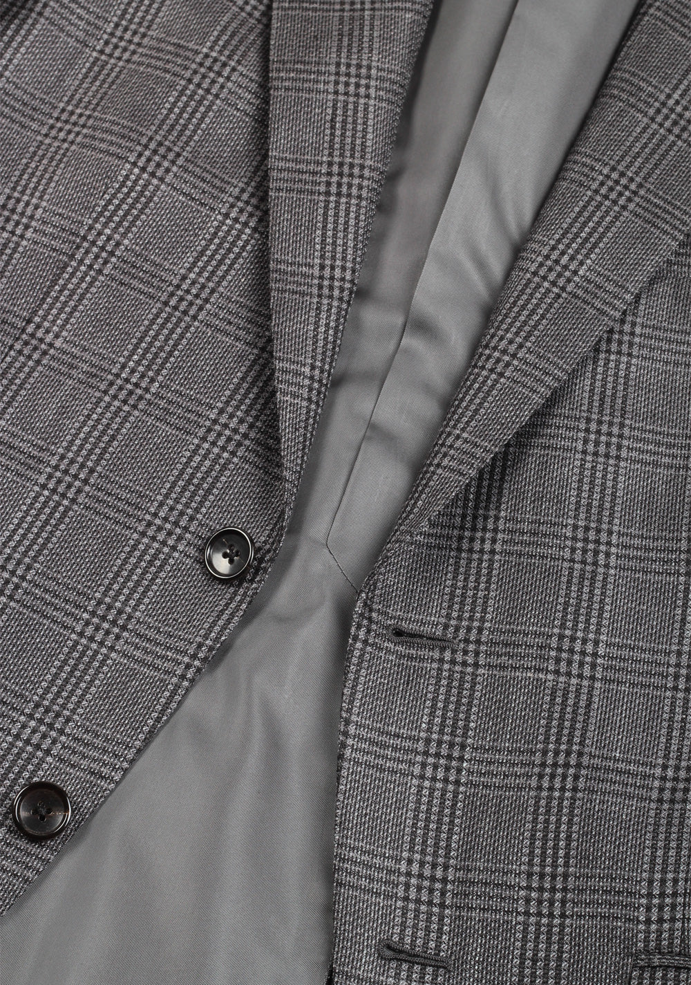 TOM FORD Shelton Checked Gray Suit Size 48 / 38R U.S.