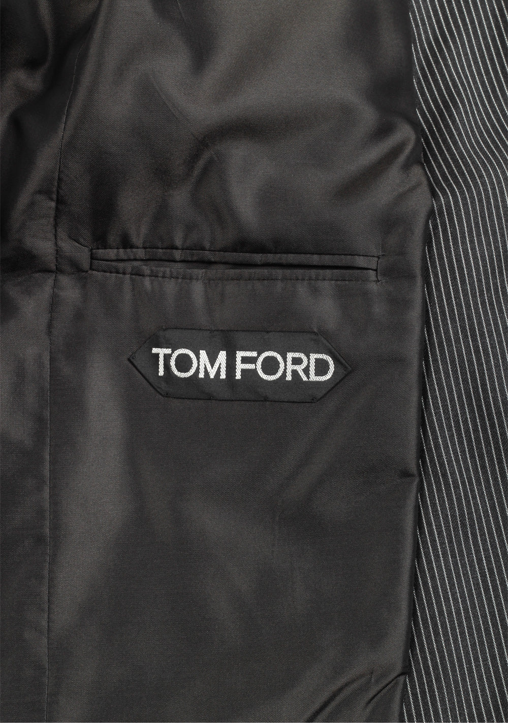 TOM FORD Falconer Striped Gray Suit Size 48 / 38R U.S. Wool Fit F