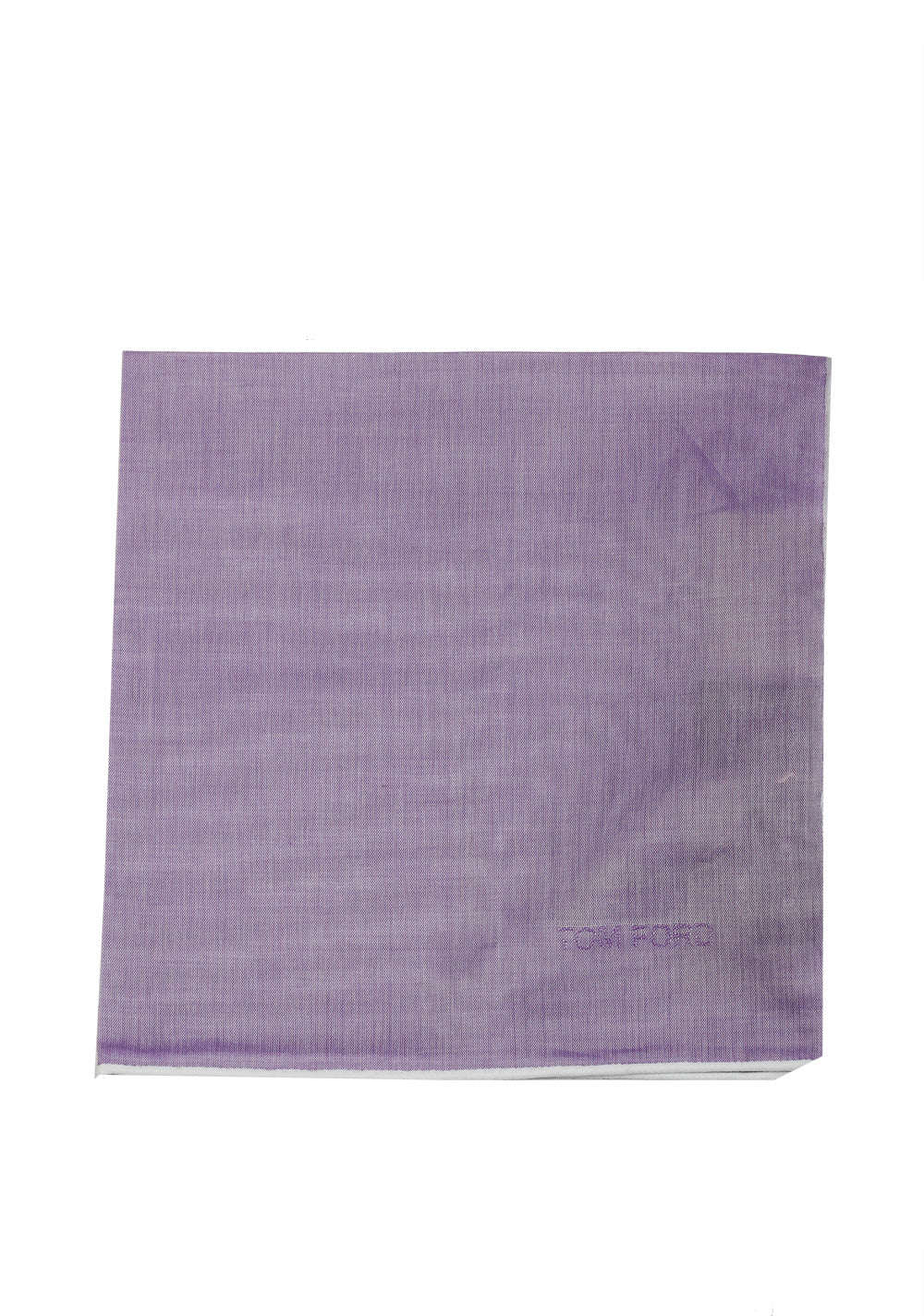 Tom Ford Lilac Cotton Pocket Square Solid 16" x 16"