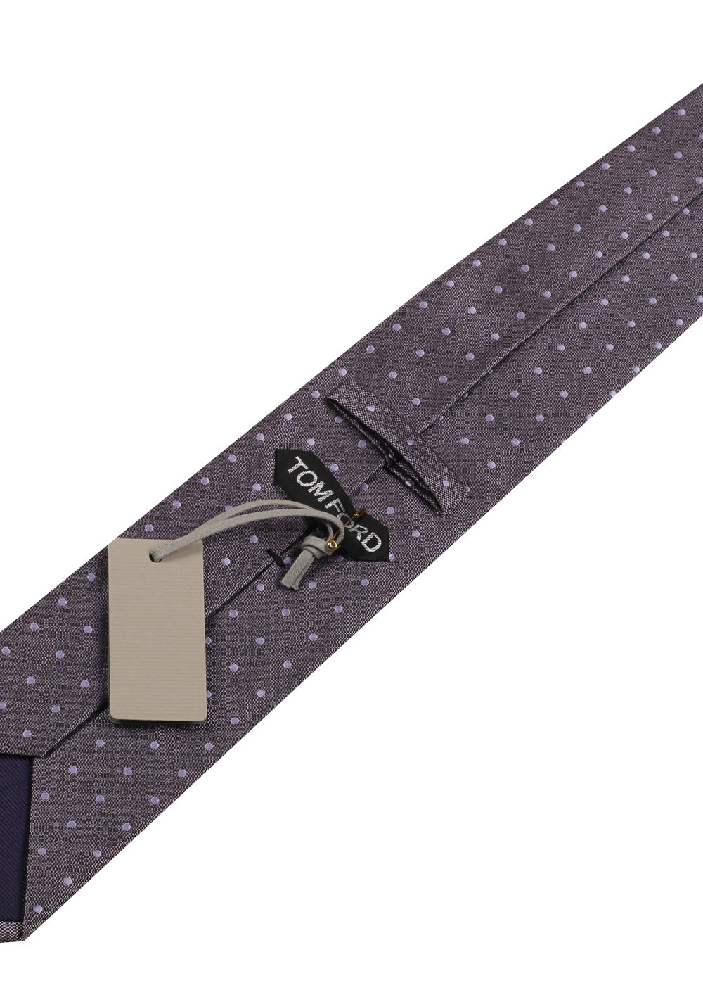 TOM FORD Lilac Polkadot Tie In Silk