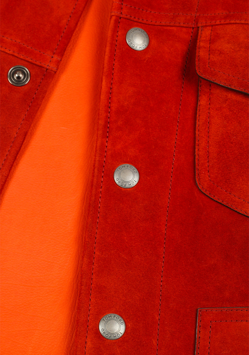 TOM FORD Brown Western Jacket Coat Size 48 / 38R U.S.