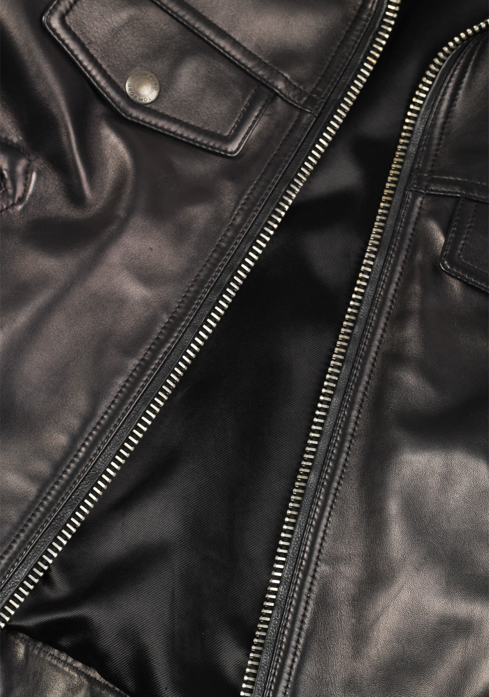 TOM FORD Leather Biker Jacket Coat Size 48 / 38R U.S. Outerwear