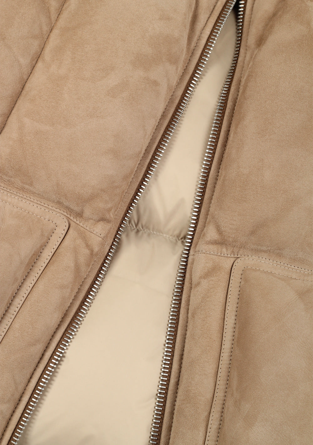 TOM FORD Beige Lamb Suede Gilet Vest Size 48 / 38R U.S.