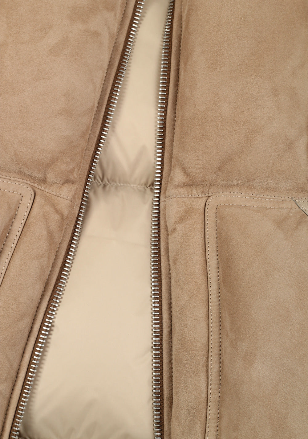 TOM FORD Beige Lamb Suede Gilet Vest Size 48 / 38R U.S.