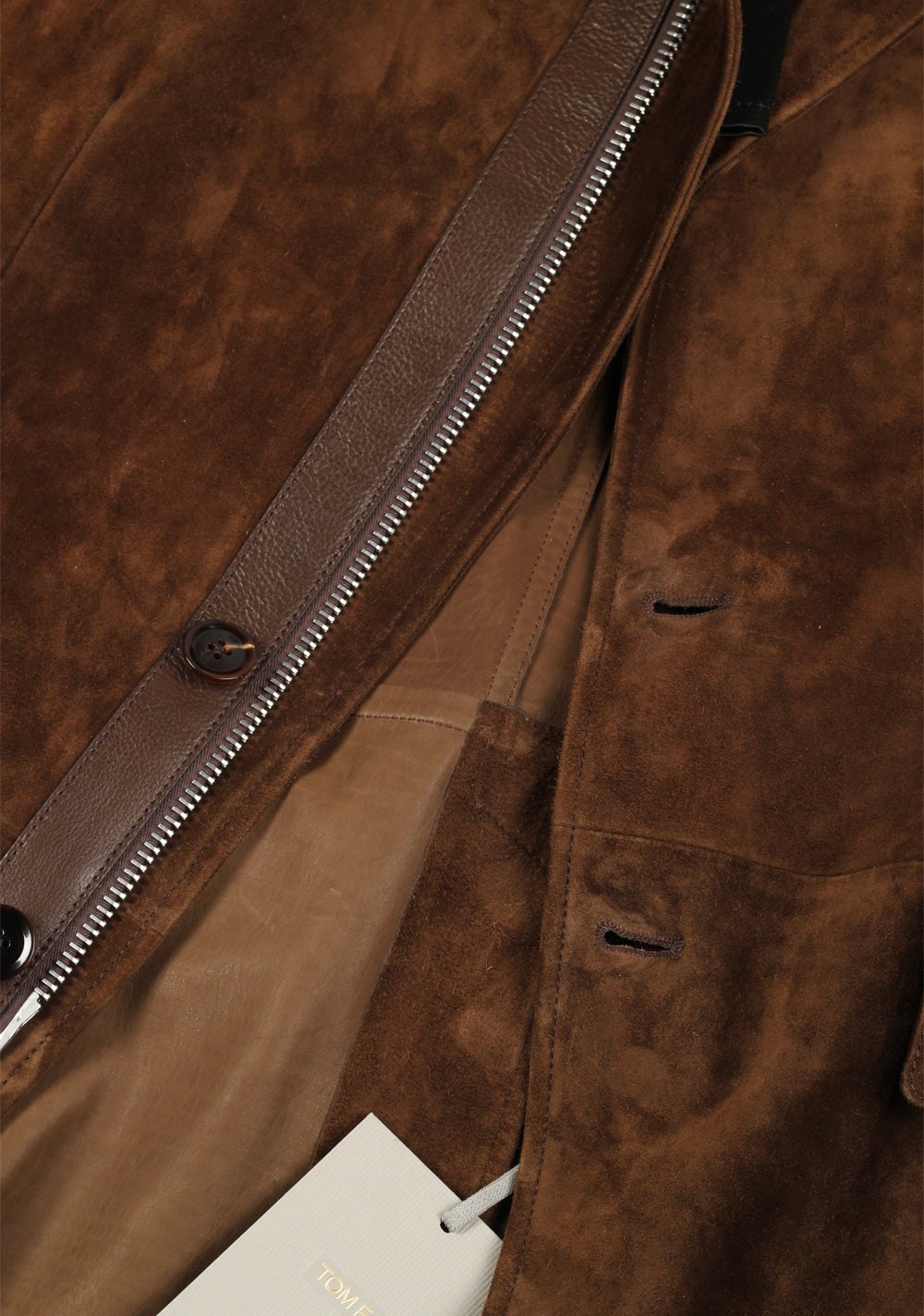 TOM FORD Brown Cashmere Suede Blazer Jacket Size 48 / 38R U.S. Outerwear