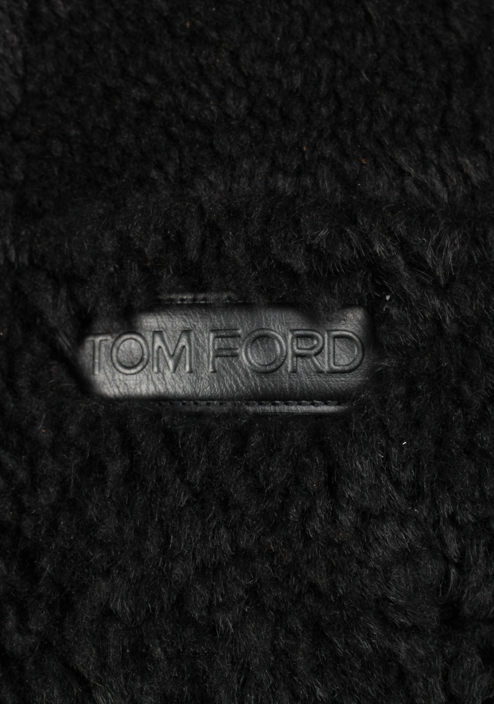 TOM FORD Black Suede Leather Shearling Bomber Jacket Coat Size 58 / 48R U.S. Outerwear