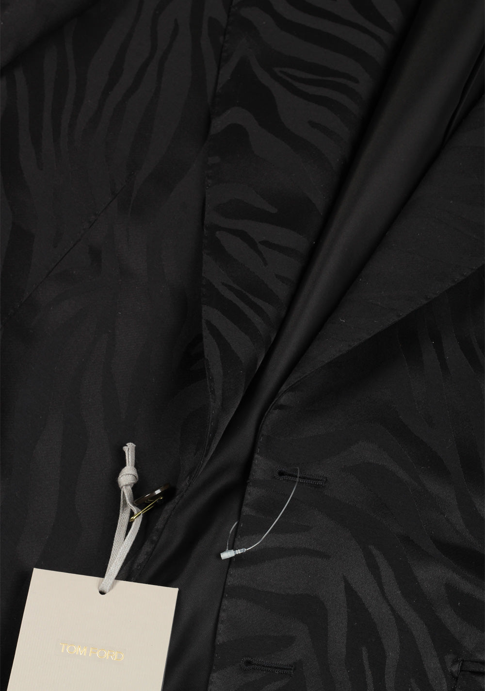 TOM FORD Shelton Zebra Black Suit Size 50 / 40R U.S. In Wool